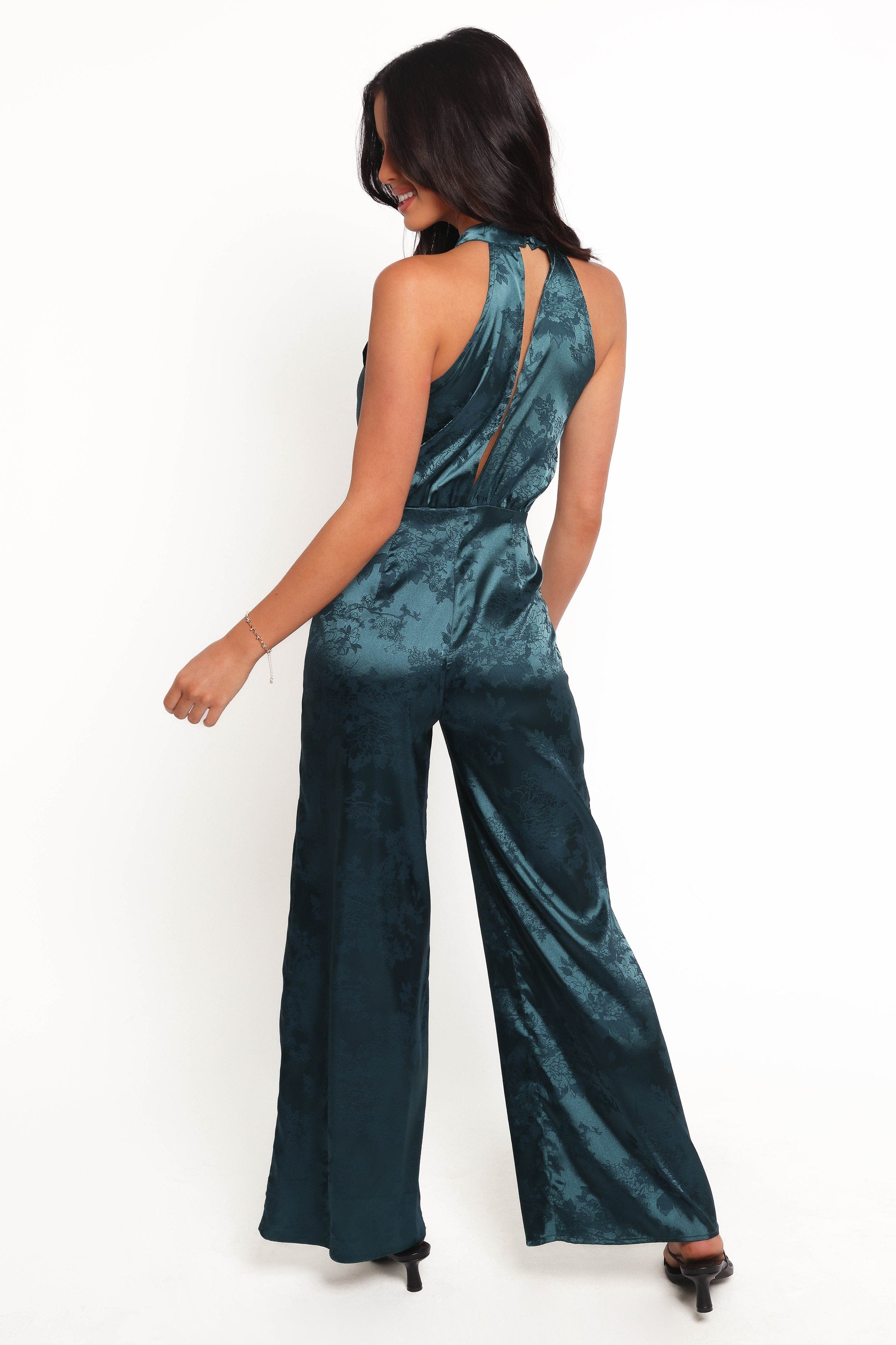 Petal and Pup USA PLAYSUITS Shellbie High Neck Jumpsuit - Teal