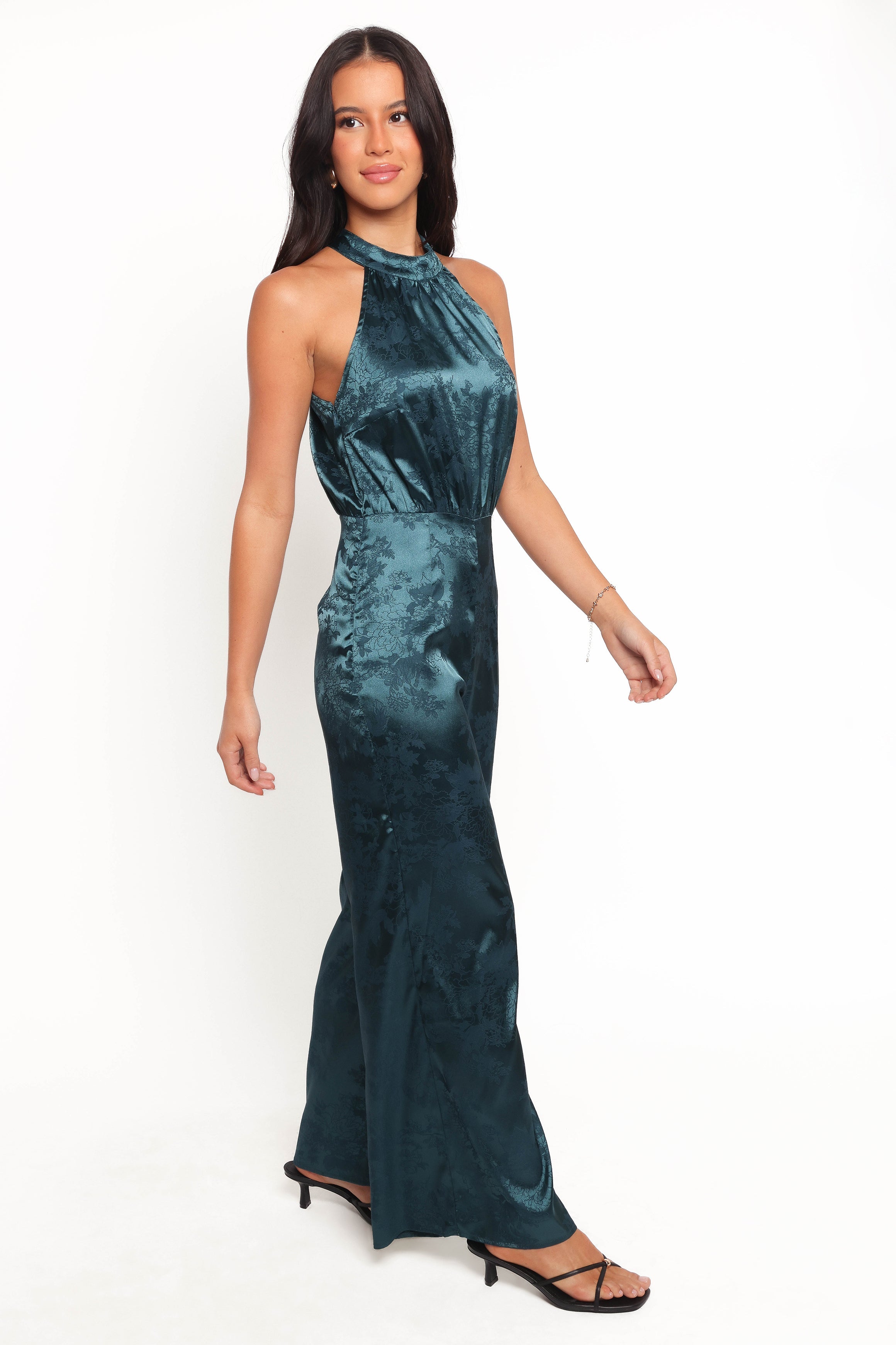 Petal and Pup USA PLAYSUITS Shellbie High Neck Jumpsuit - Teal