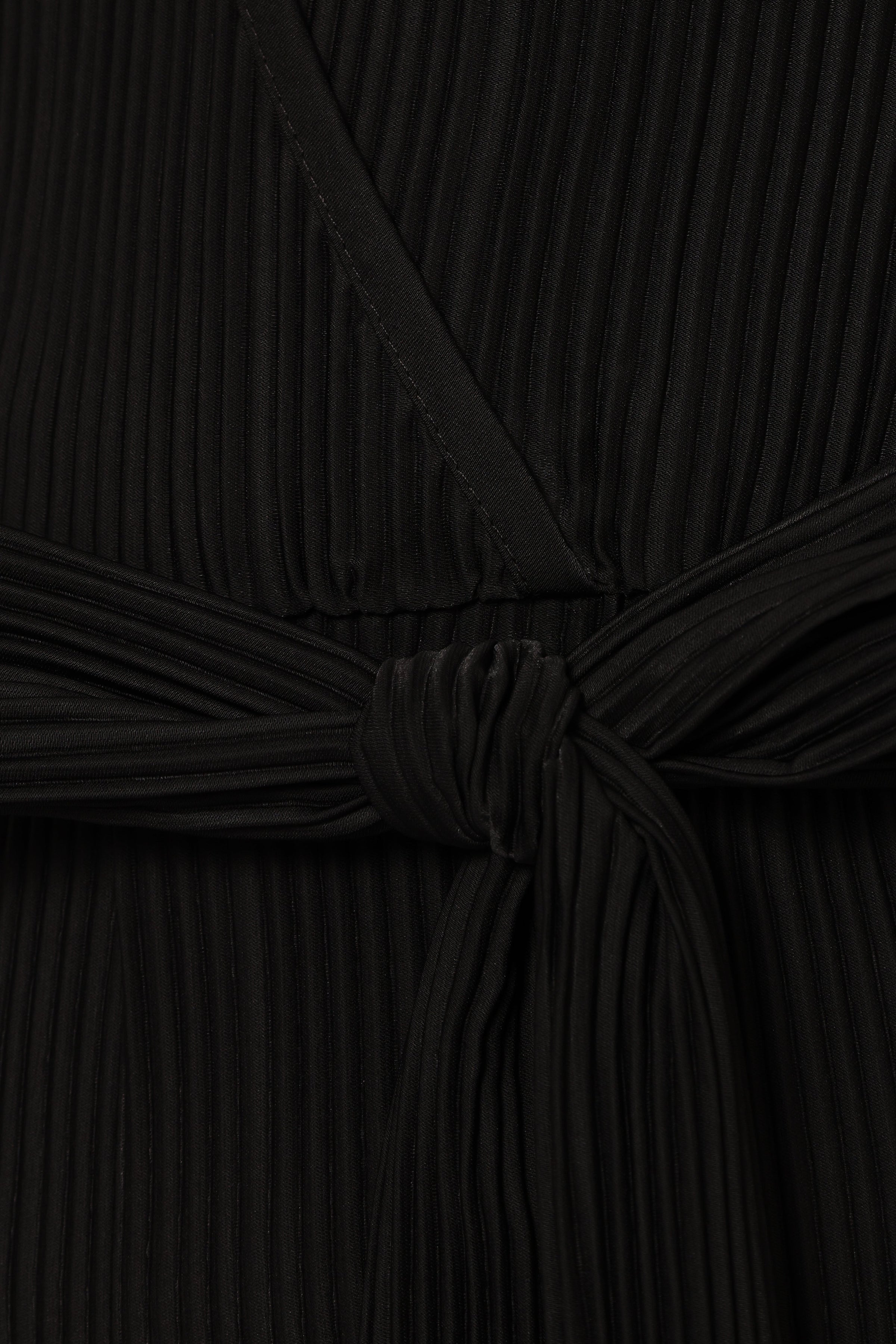 Petal and Pup USA PLAYSUITS Solange Plisse Jumpsuit - Black