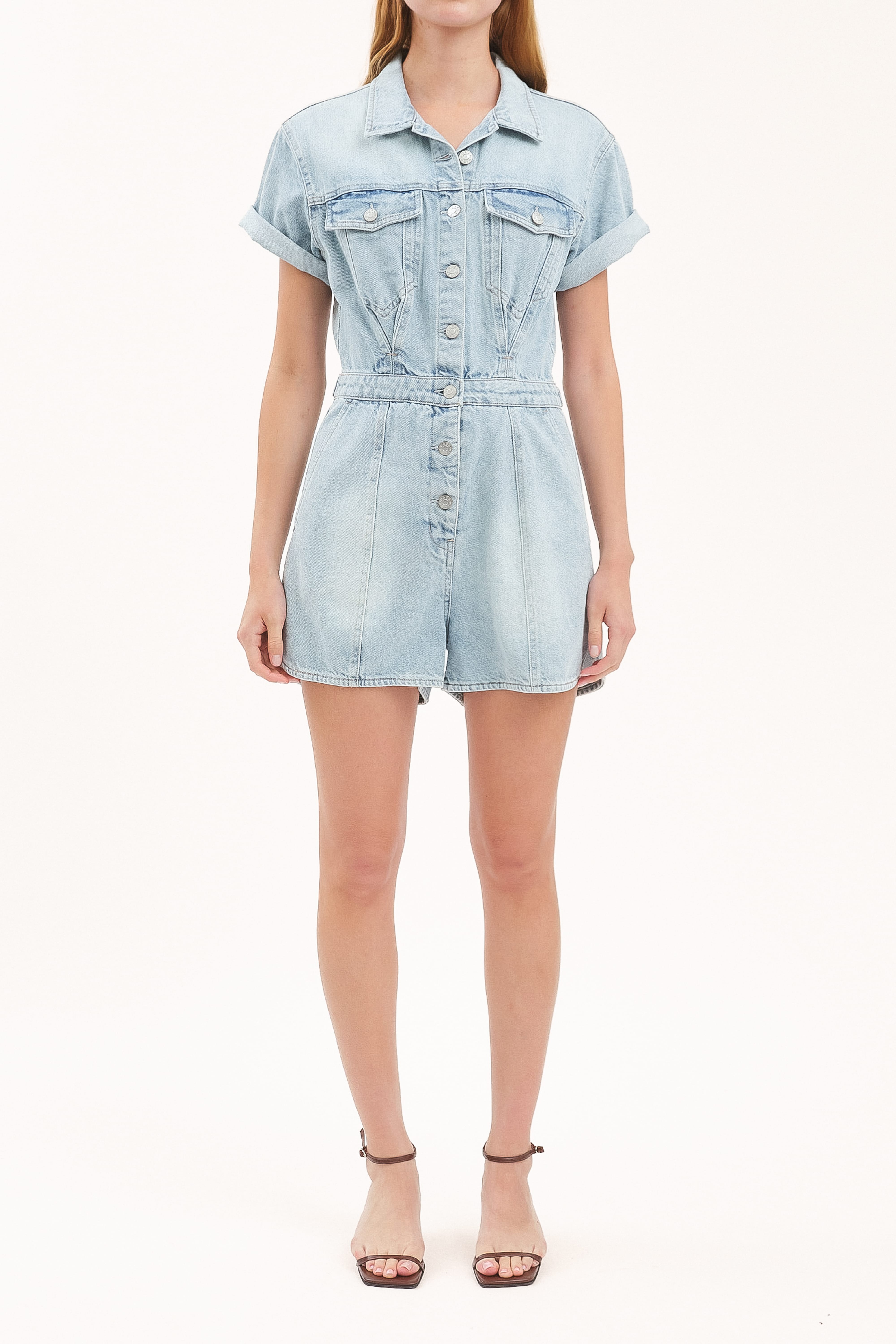 Petal and Pup USA PLAYSUITS Topanga Romper - Dolphin