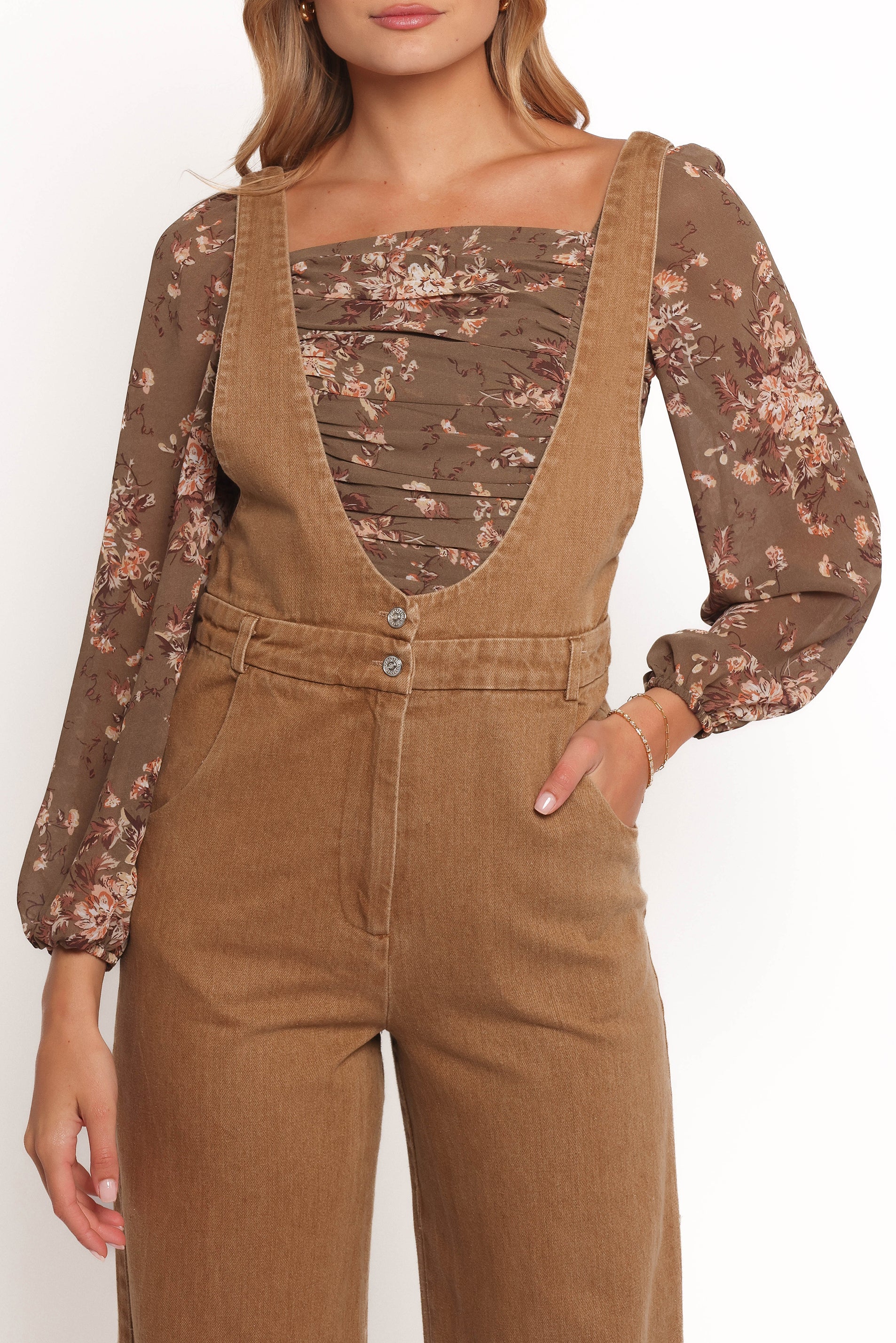 Petal and Pup USA PLAYSUITS Vieve Jumpsuit - Brown