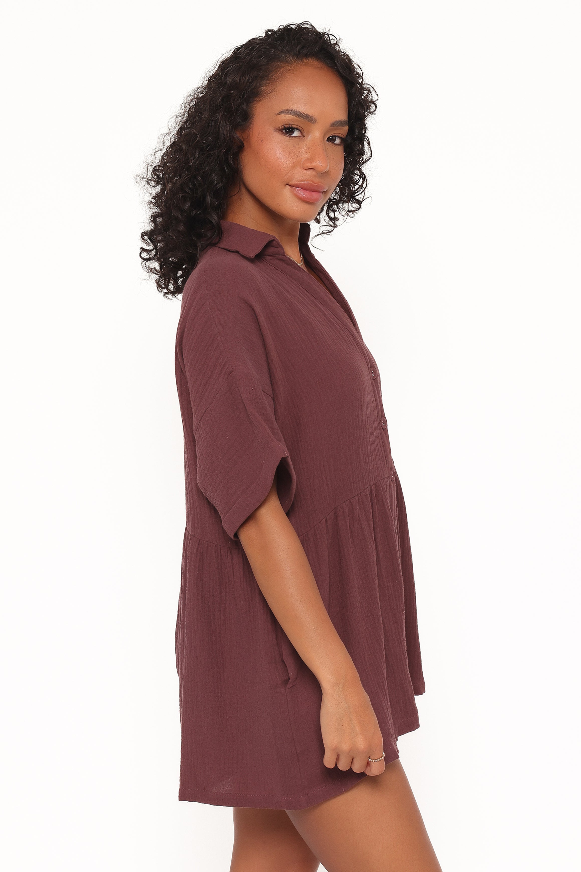 Petal and Pup USA PLAYSUITS Winny Romper - Chocolate