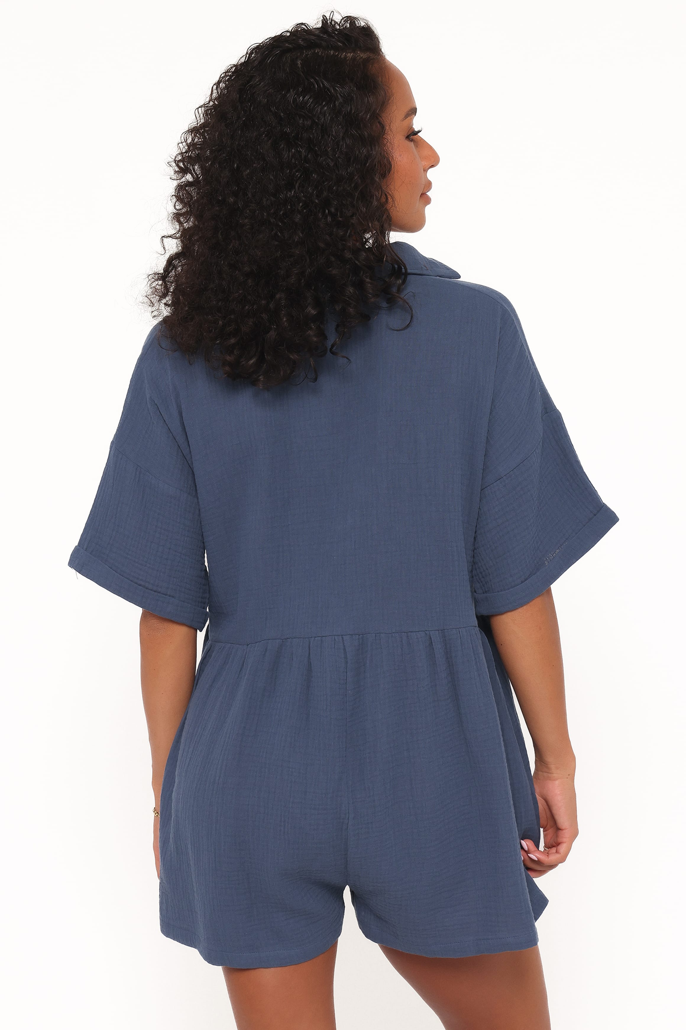 Petal and Pup USA PLAYSUITS Winny Romper - Denim Blue