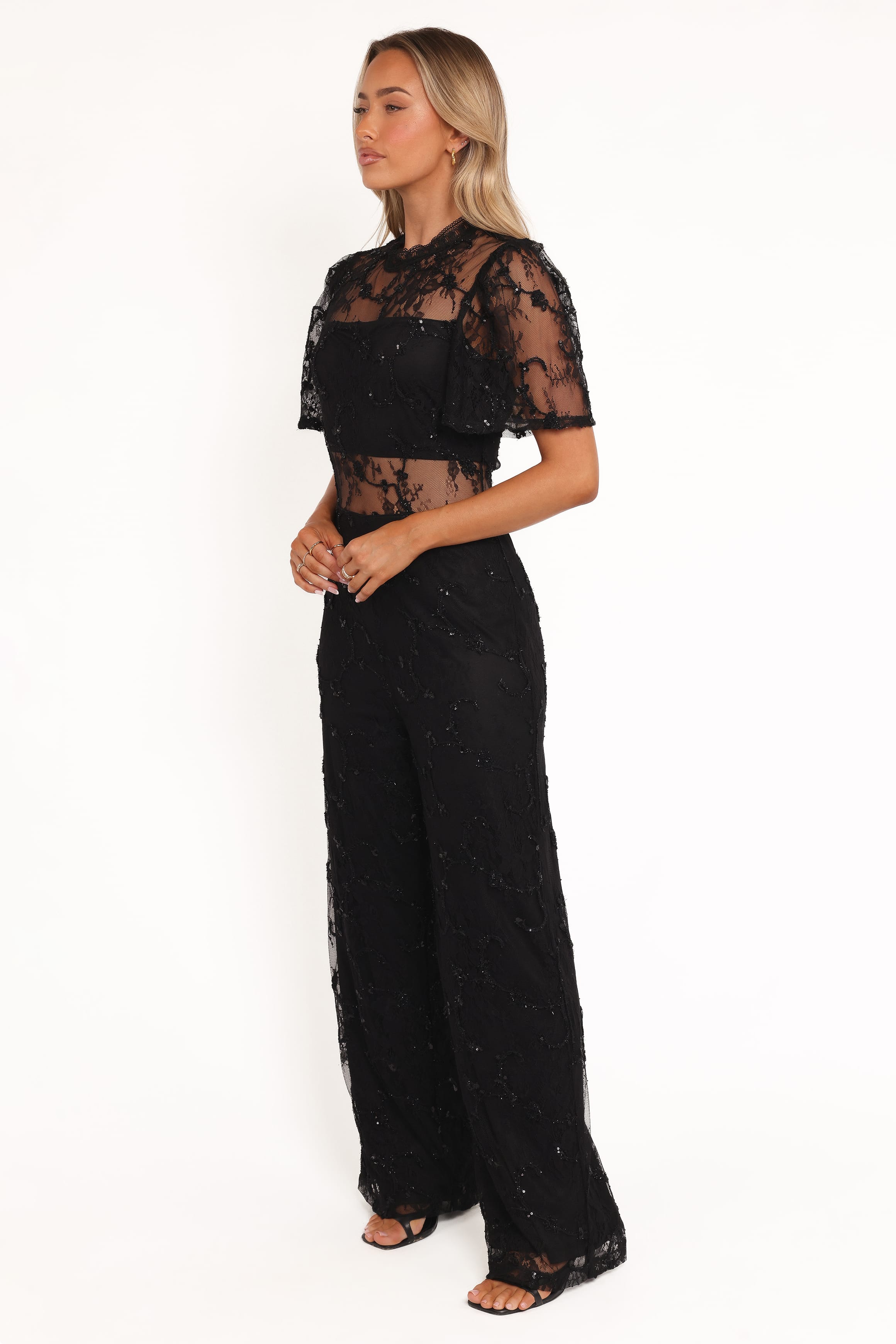 Petal and Pup USA PLAYSUITS Zina Jumpsuit - Black