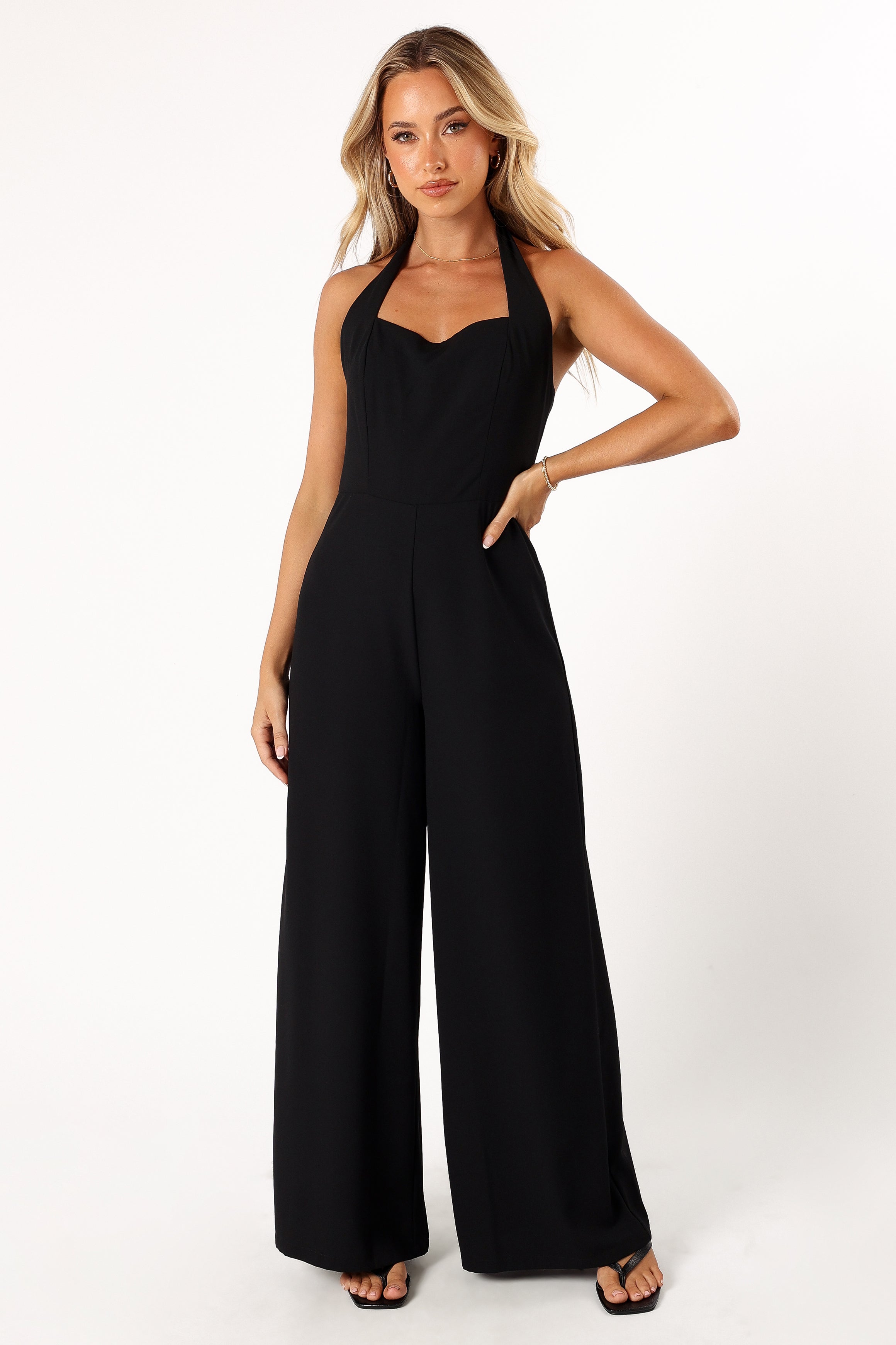 Petal and Pup USA Rompers Mathias Halterneck Jumpsuit - Black