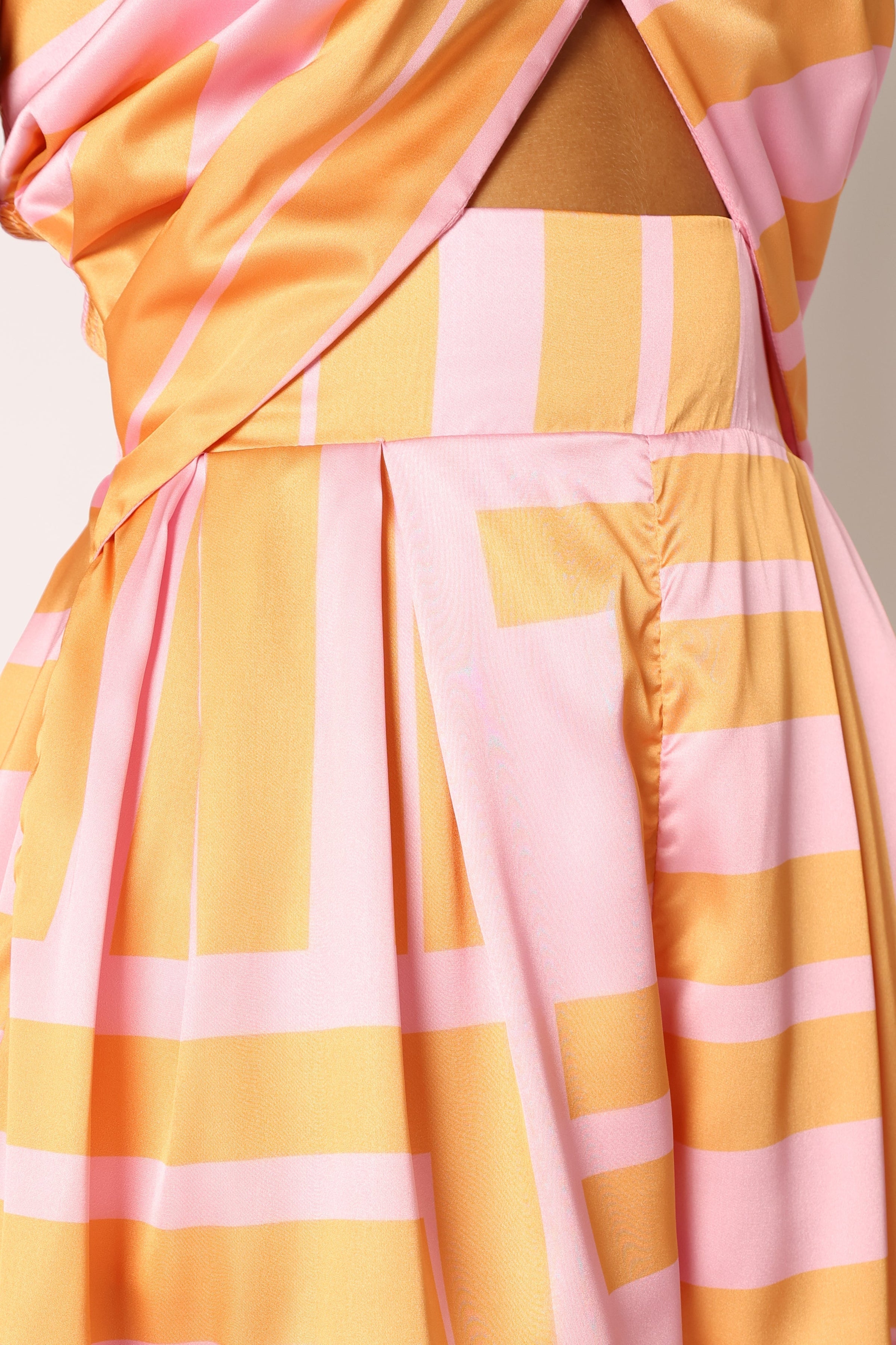 Petal and Pup USA Rompers Primrose Halter Romper - Pink Orange