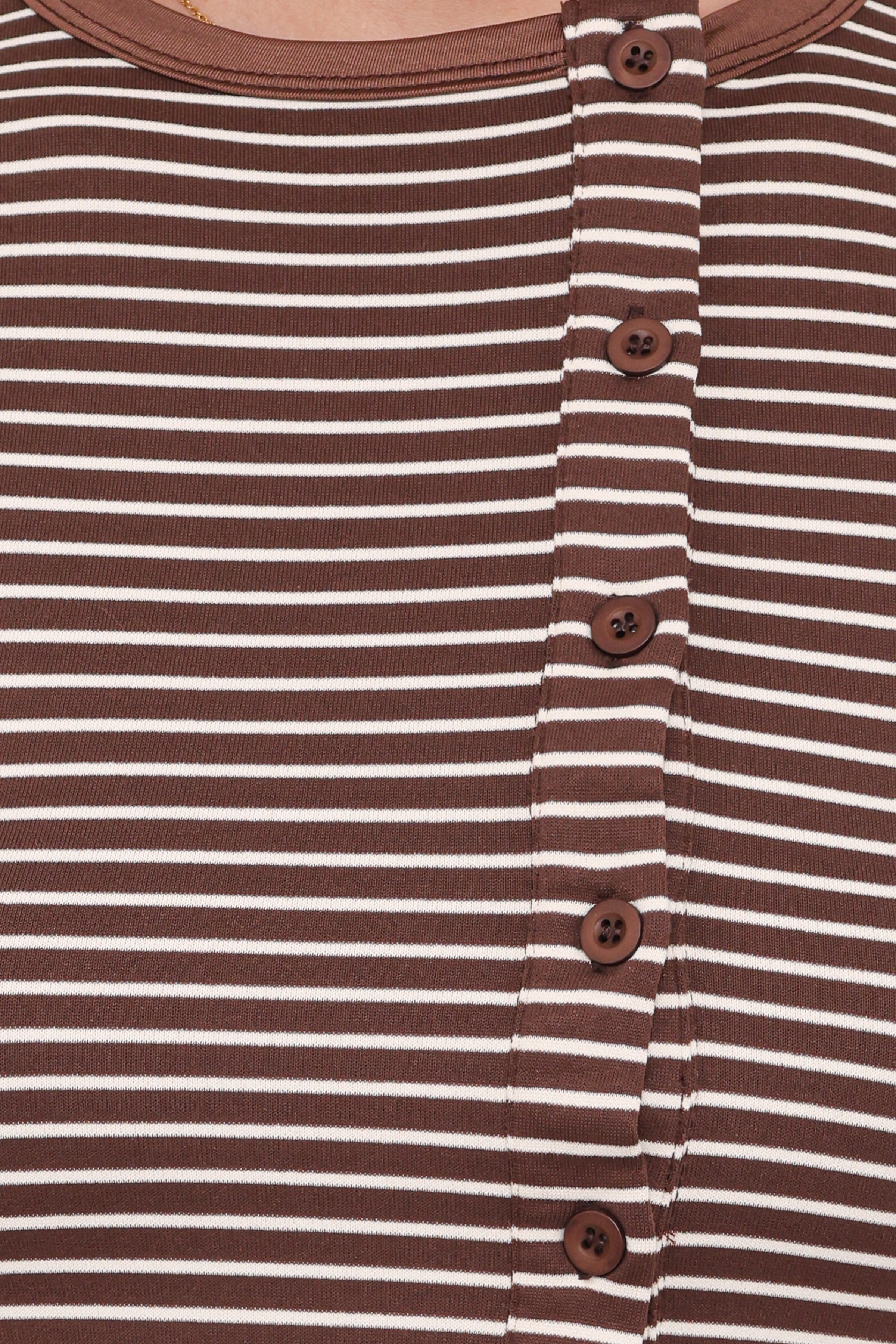 Petal and Pup USA SETS Adeline Two Piece Set - Brown/Cream Stripe