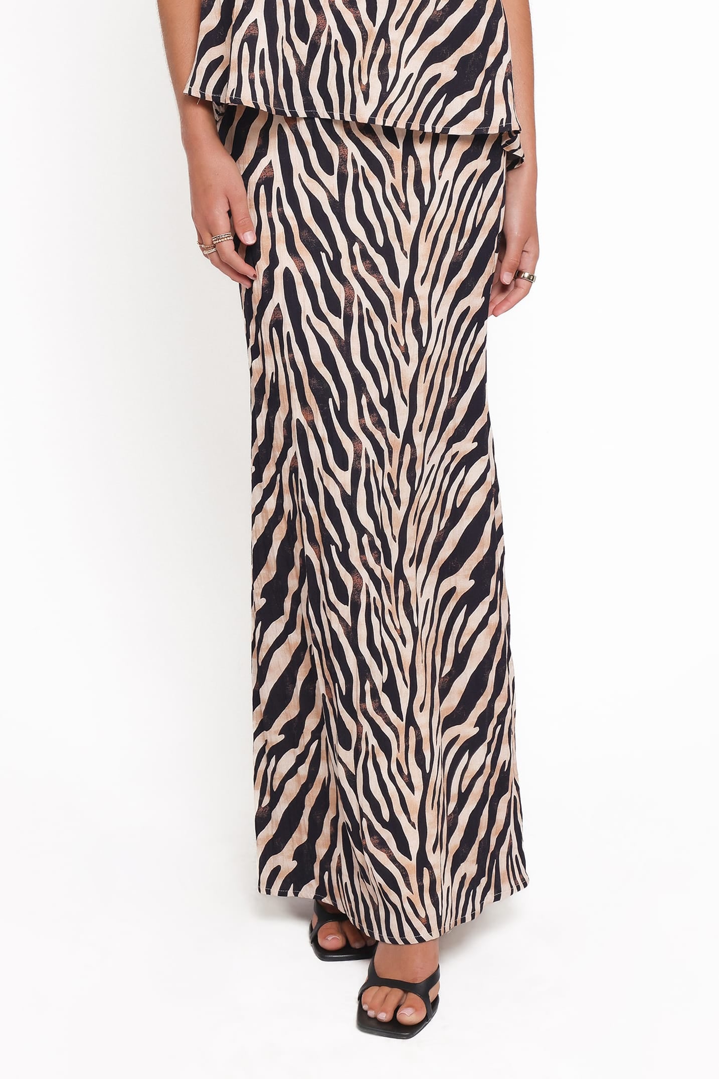 Petal and Pup USA SETS Agnes Skirt Set - Brown Zebra