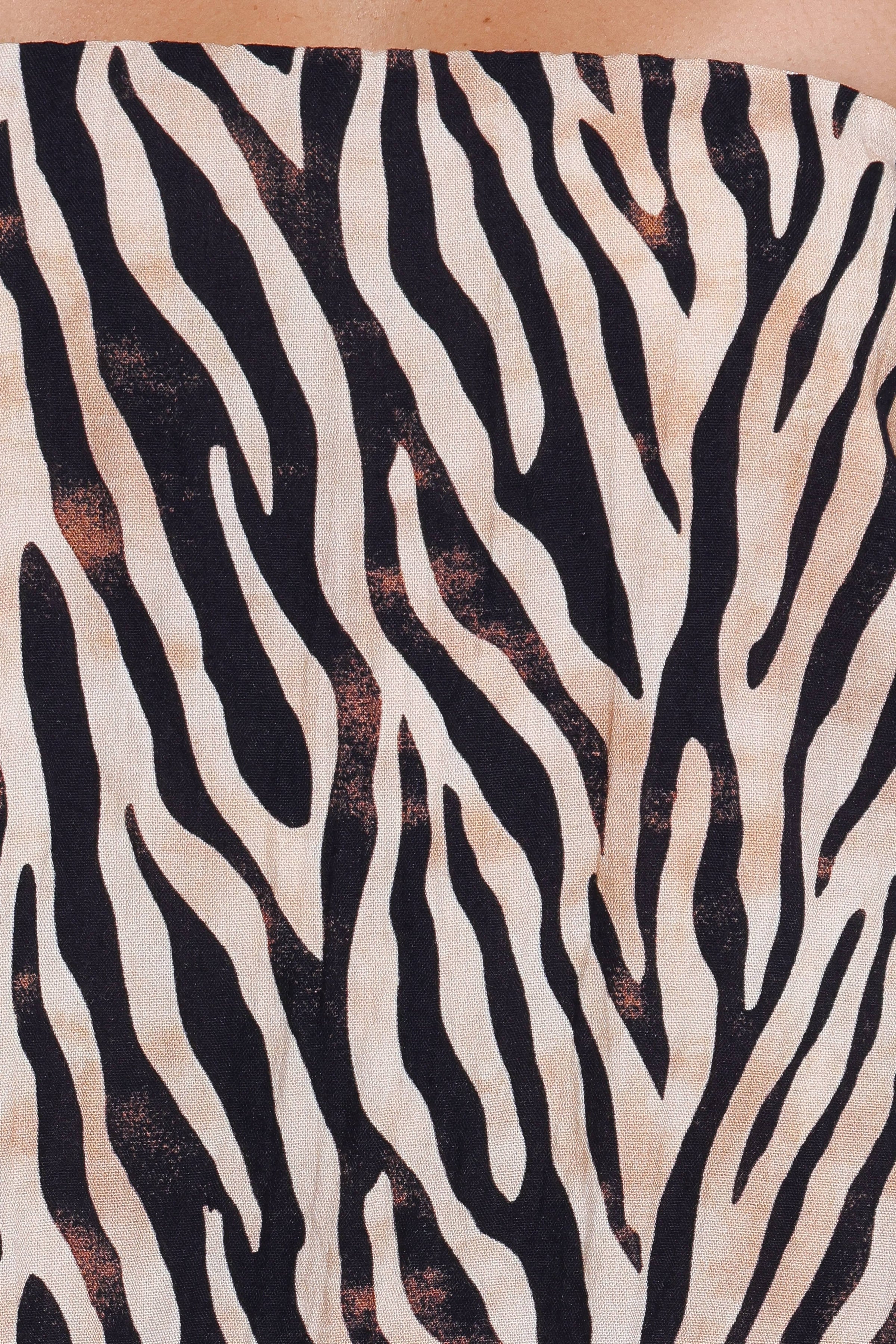 Petal and Pup USA SETS Agnes Skirt Set - Brown Zebra