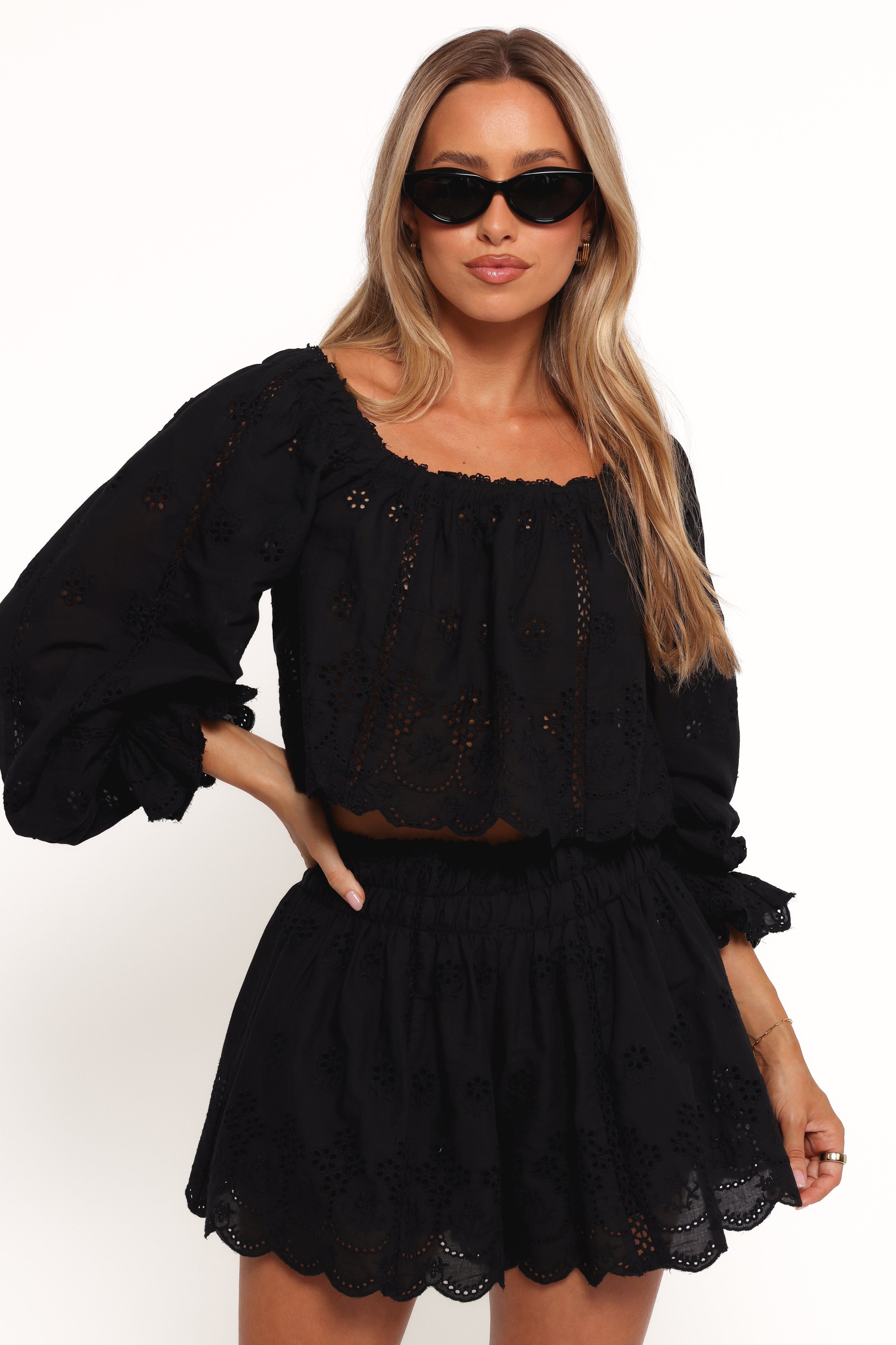 Petal and Pup USA SETS Alessia Two Piece Set - Black