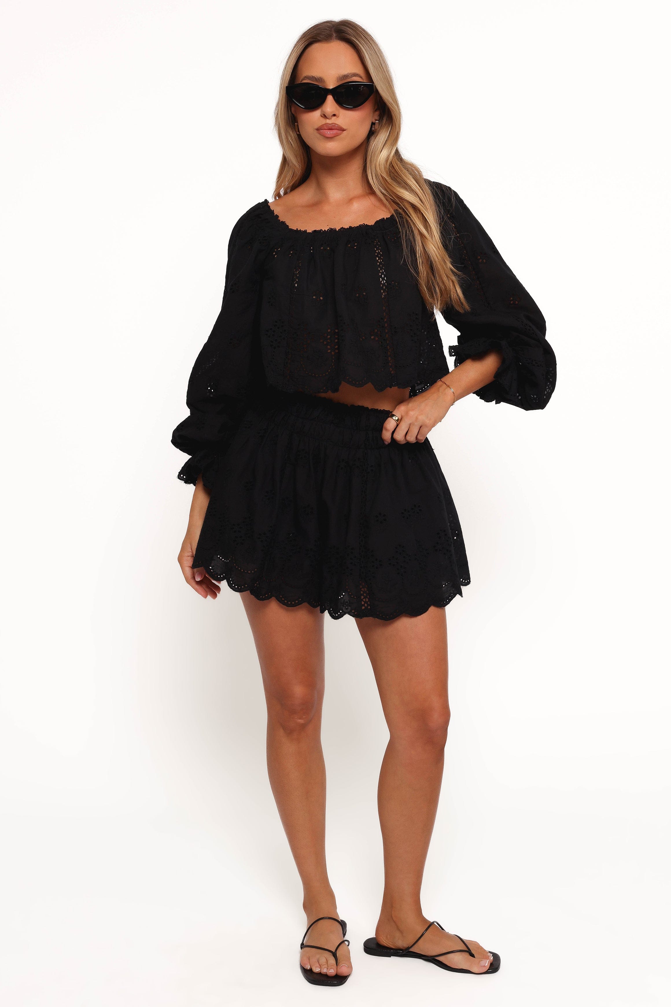 Petal and Pup USA SETS Alessia Two Piece Set - Black