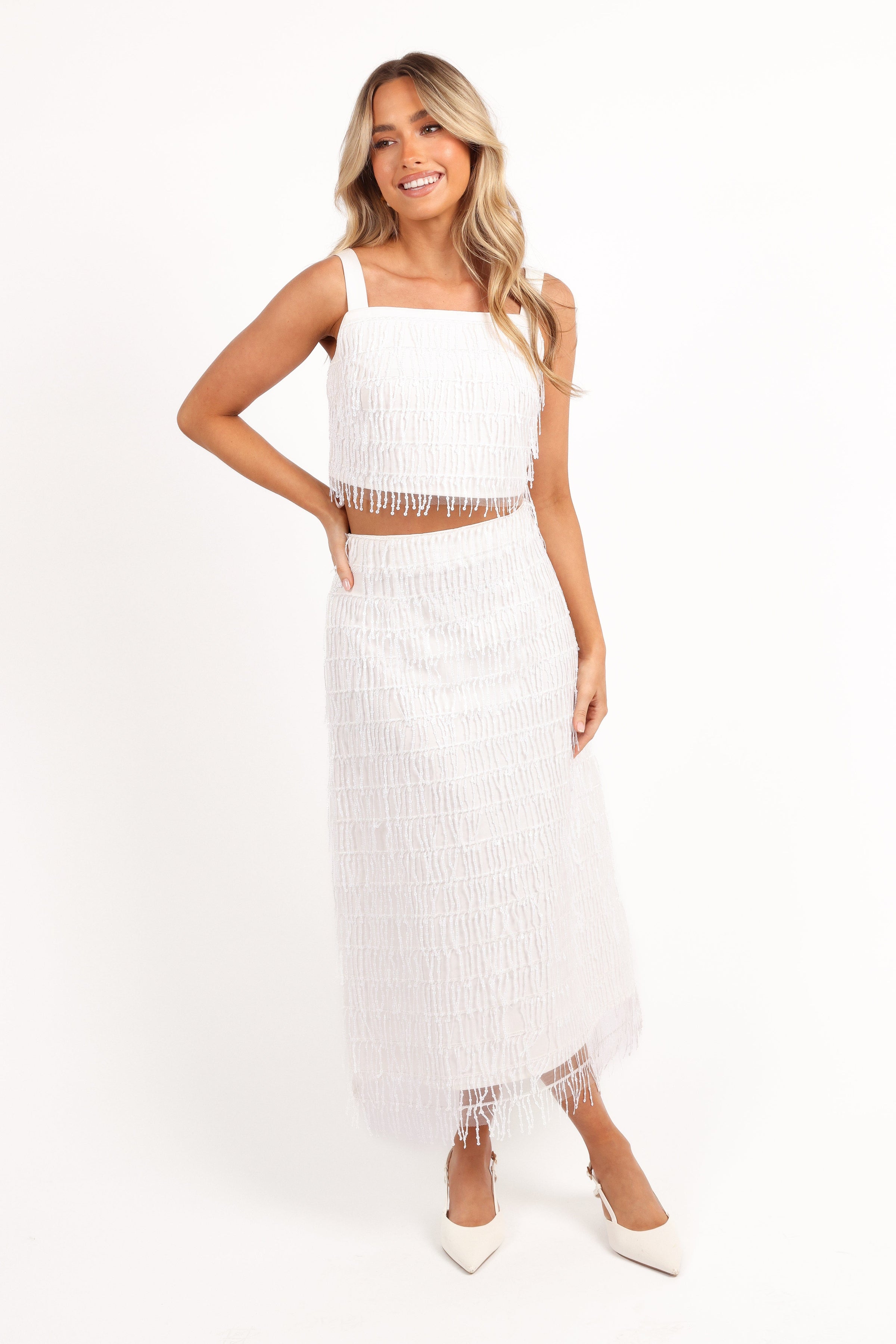 Petal and Pup USA SETS Allure Two Piece Set - White
