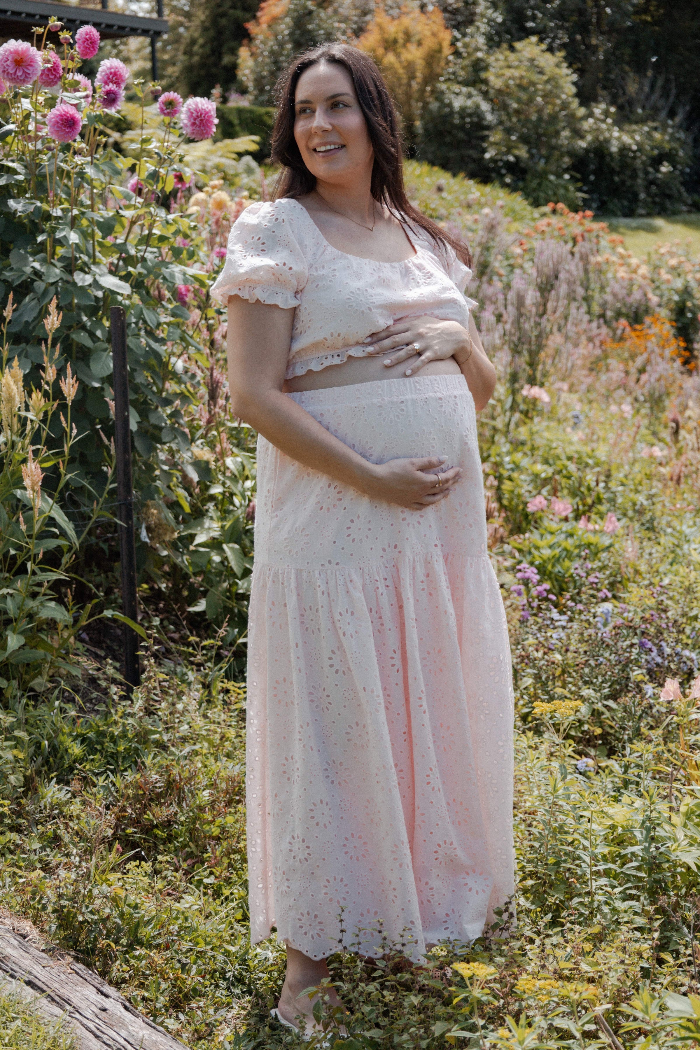 Petal and Pup USA SETS Angelina Skirt Set - Pink Broiderie