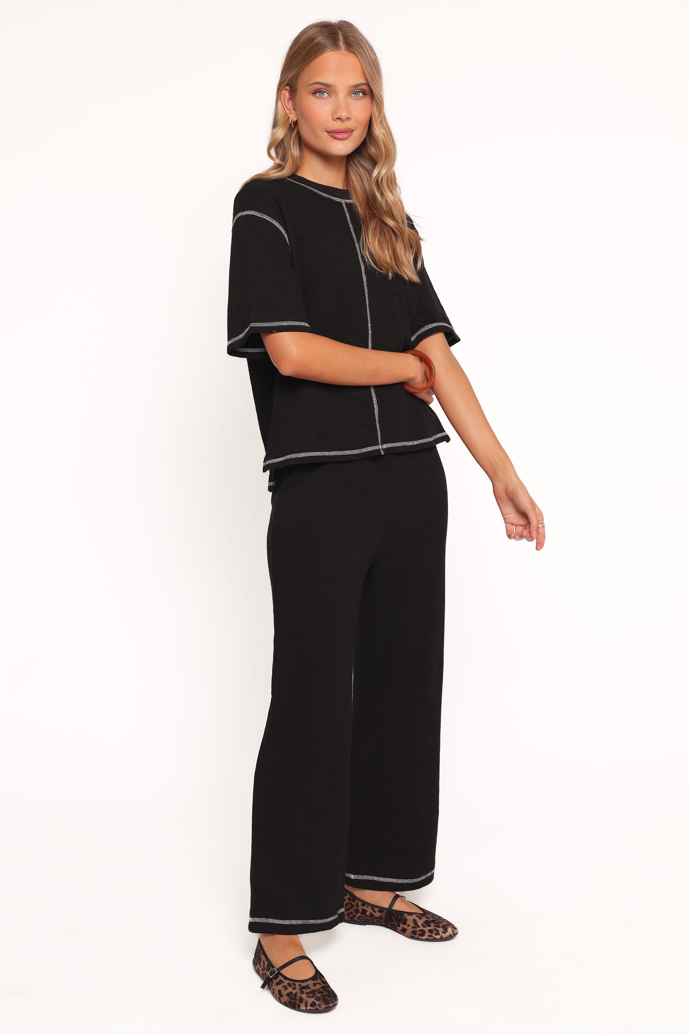 Petal and Pup USA SETS Angler Knit Set - Black