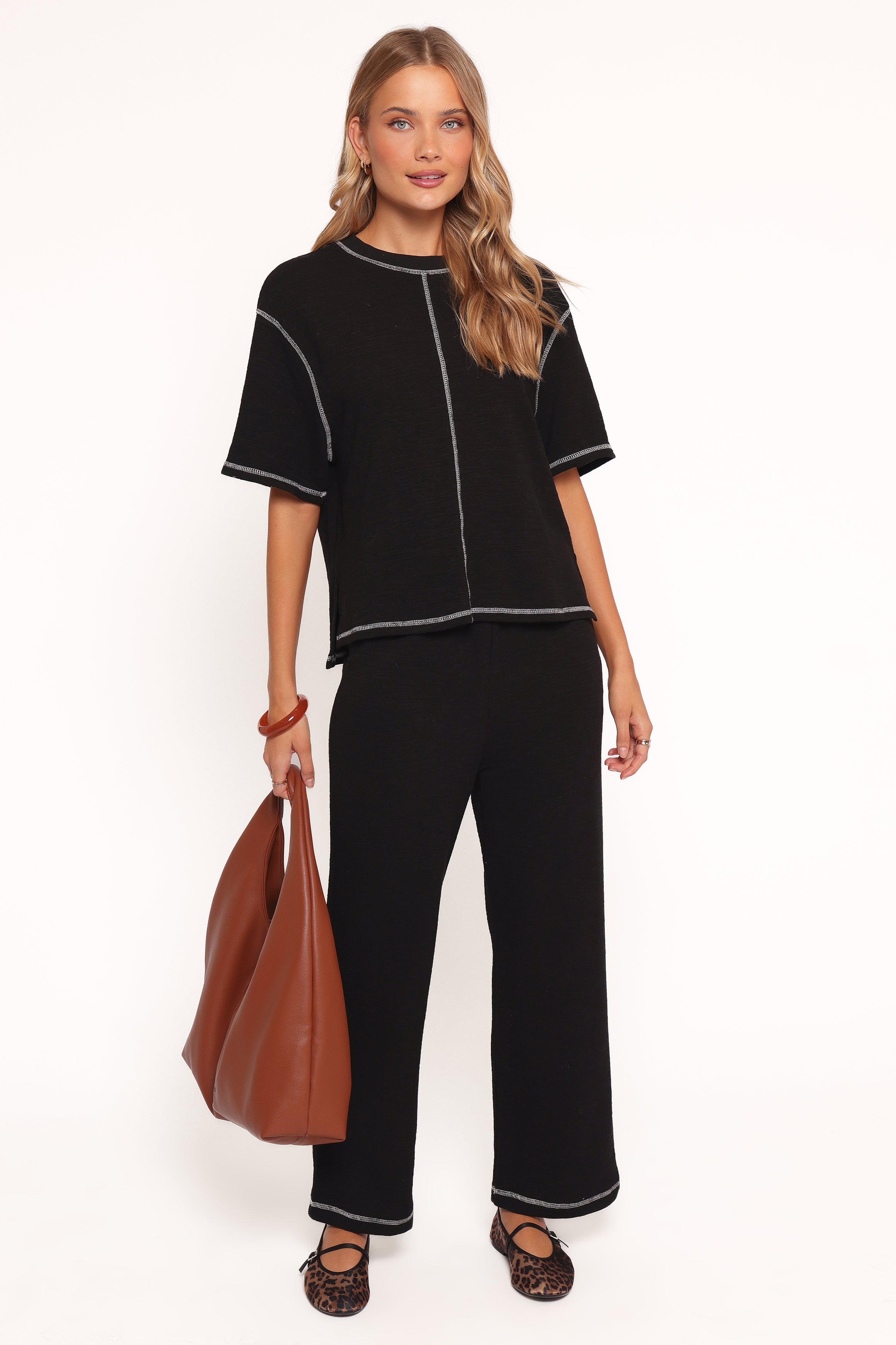 Petal and Pup USA SETS Angler Knit Set - Black