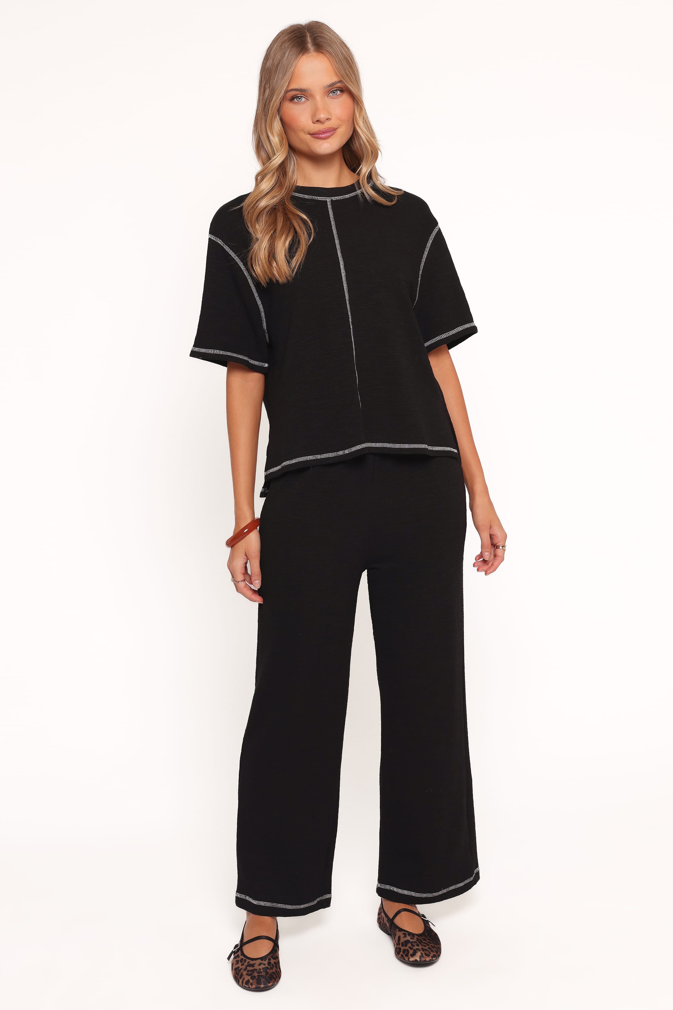 Petal and Pup USA SETS Angler Knit Set - Black