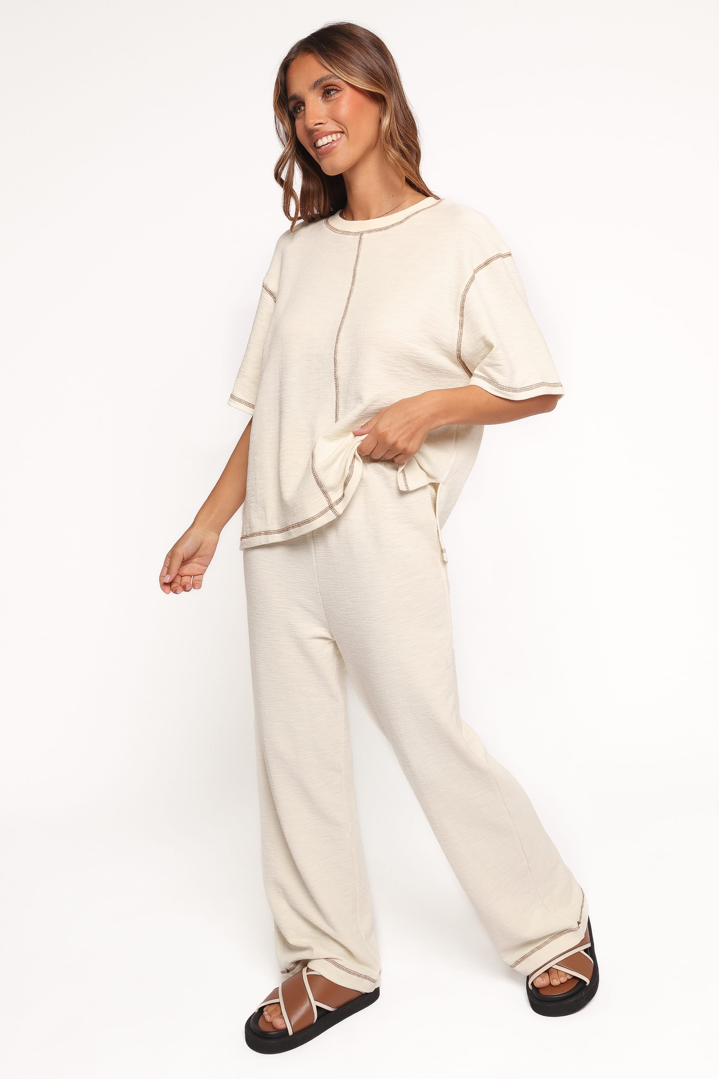 Petal and Pup USA SETS Angler Knit Set - Cream