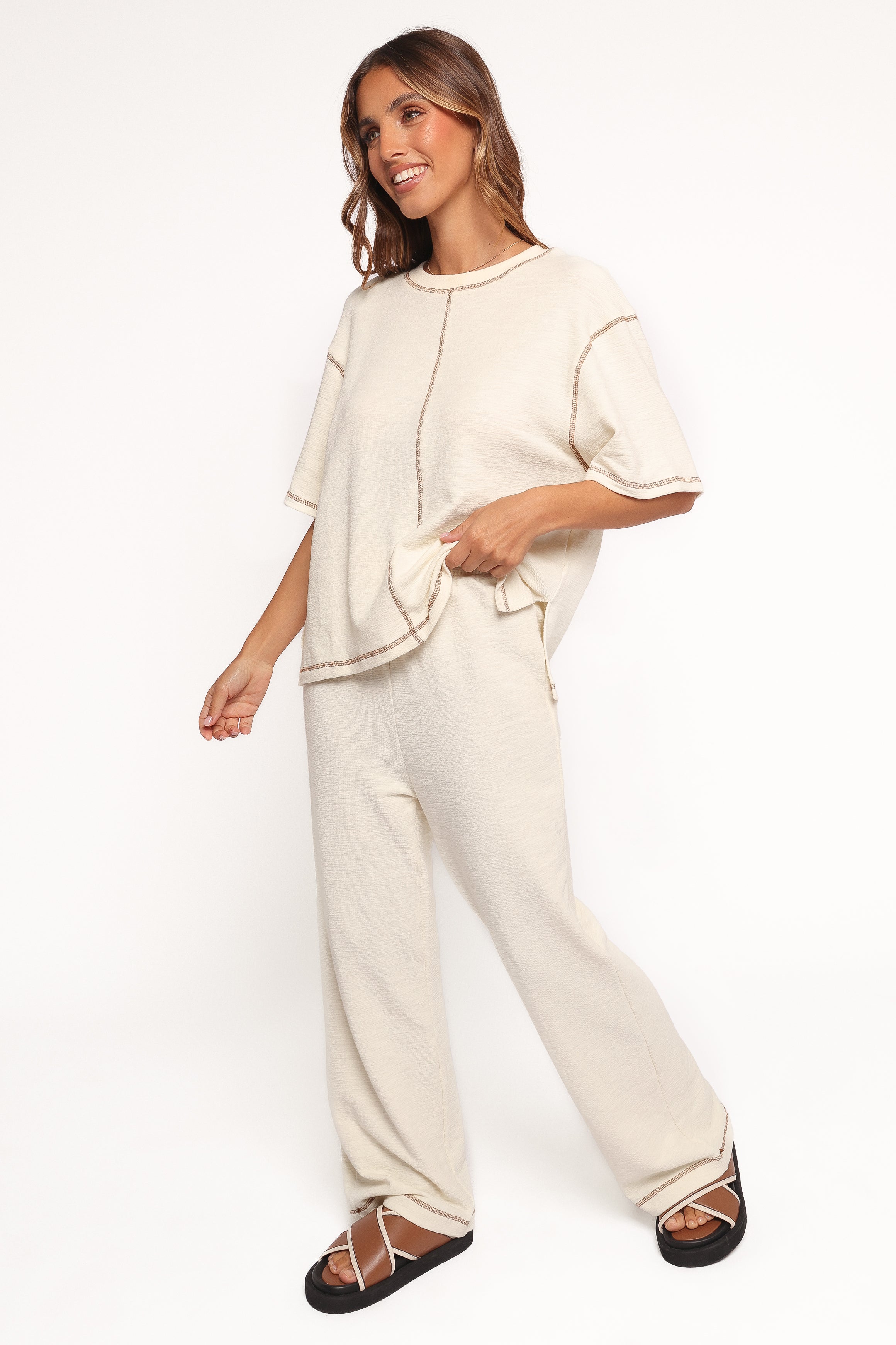 Petal and Pup USA SETS Angler Knit Set - Cream