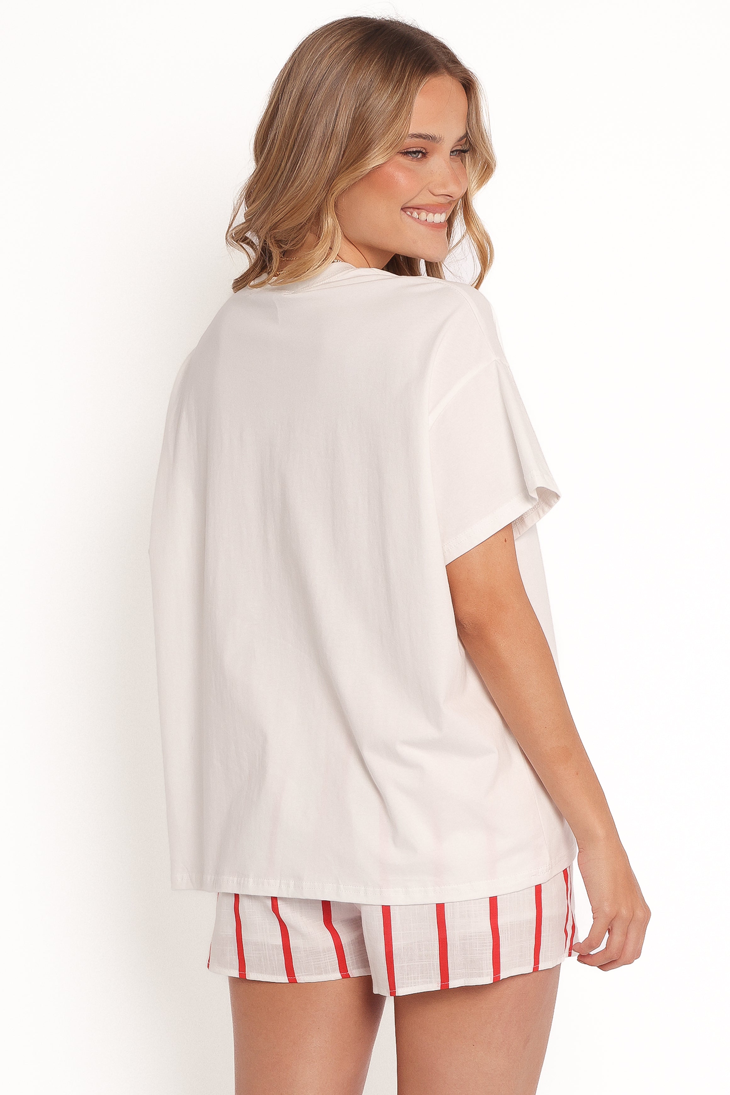 Petal and Pup USA SETS Aperitivo Tee Set - White Red Aperitivo