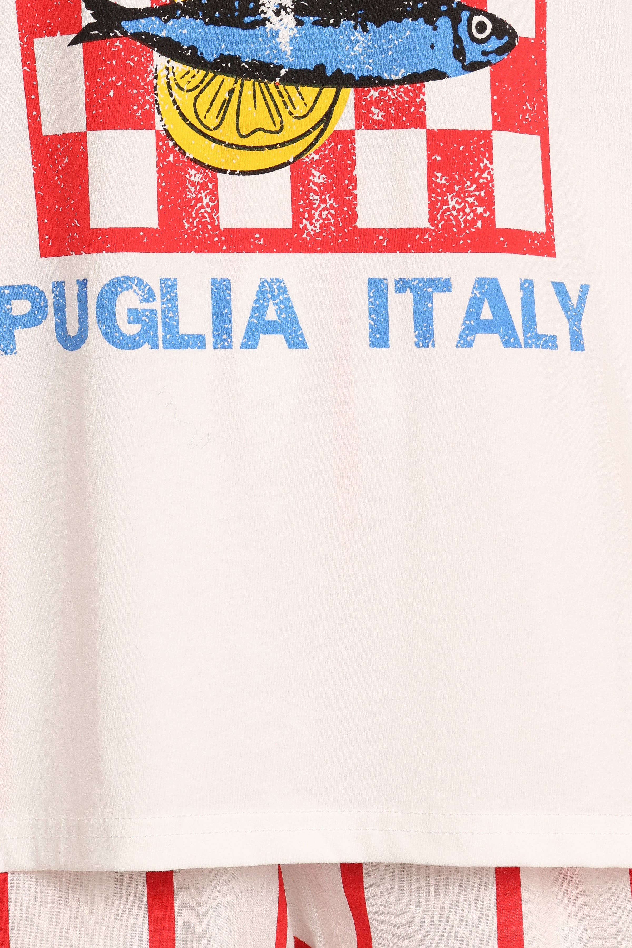 Petal and Pup USA SETS Aperitivo Tee Set - White Red Aperitivo