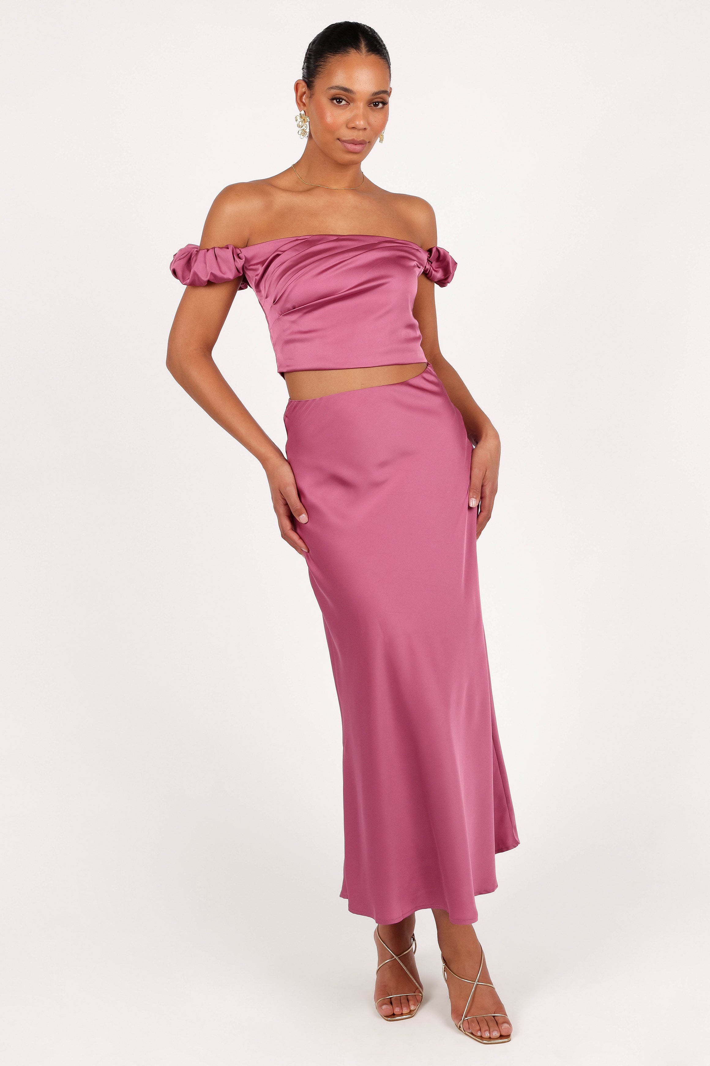 Petal and Pup USA SETS Arabella Two Piece Set - Dark Rose