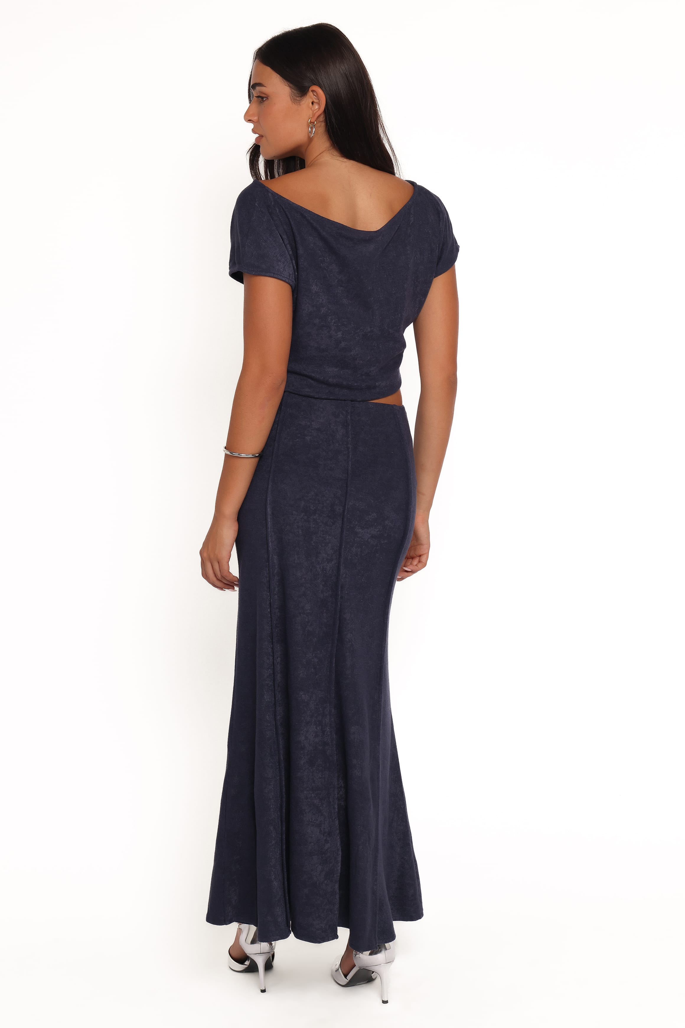 Petal and Pup USA SETS Aria Maxi Skirt Set - Denim Blue