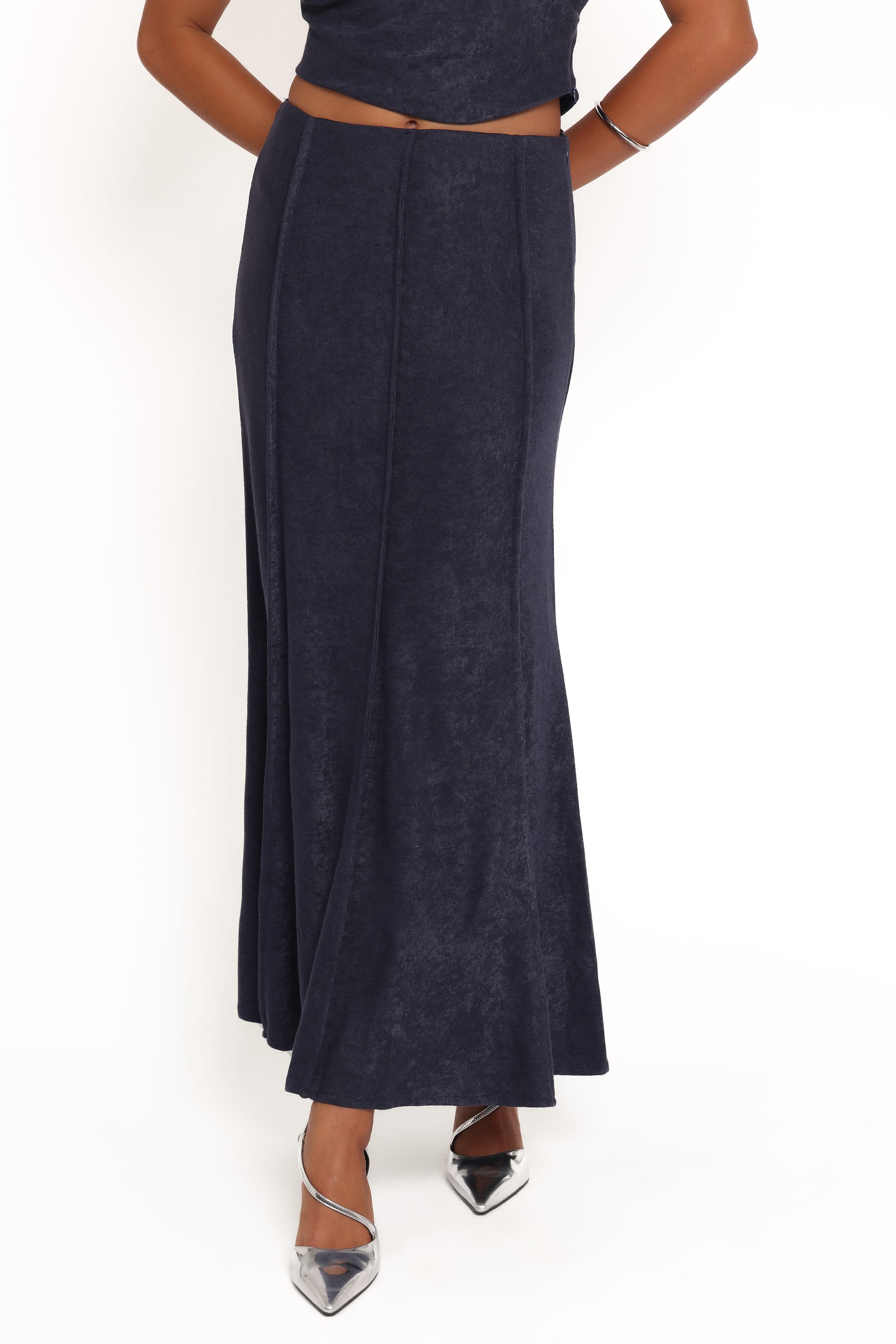 Petal and Pup USA SETS Aria Maxi Skirt Set - Denim Blue