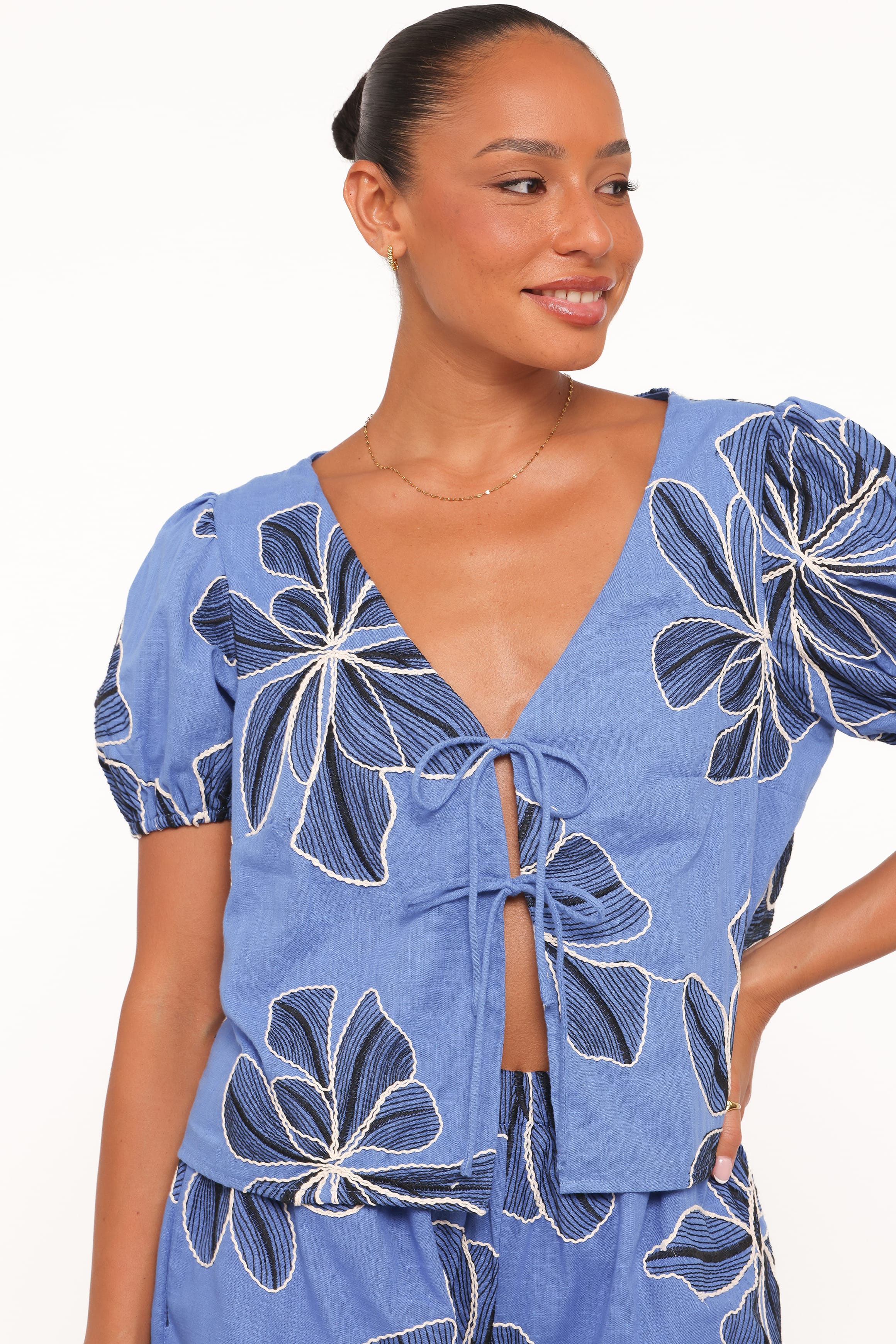 Petal and Pup USA SETS Asta Short Set - Blue Floral