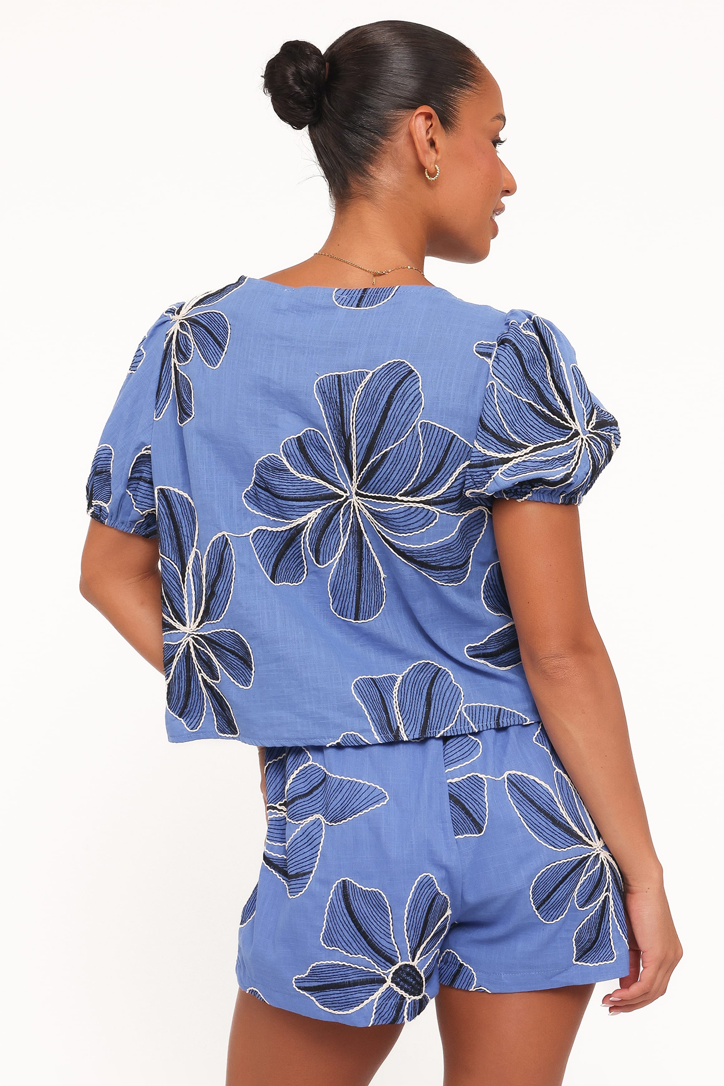 Petal and Pup USA SETS Asta Short Set - Blue Floral