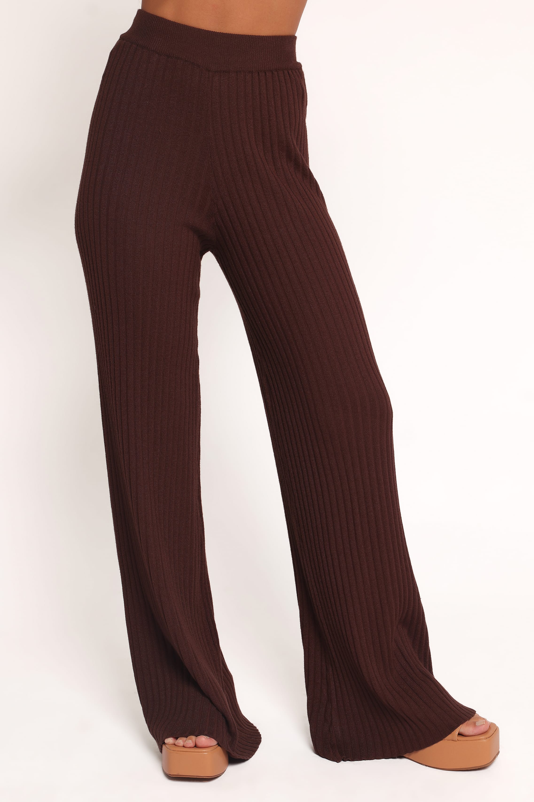 Petal and Pup USA SETS Aylia Ribbed Knit Set - Chocolate