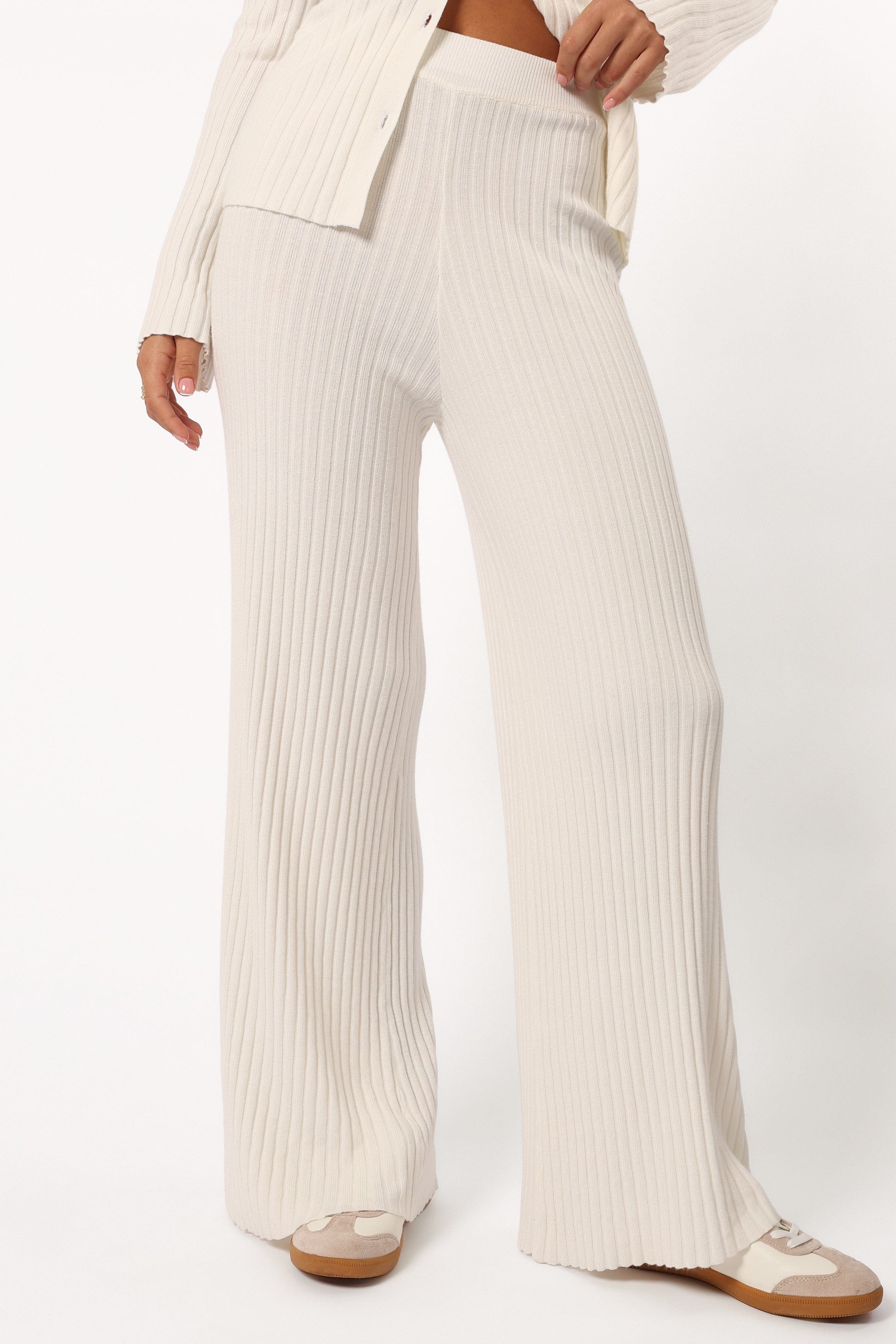Petal and Pup USA SETS Aylia Ribbed Knit Set - Off White