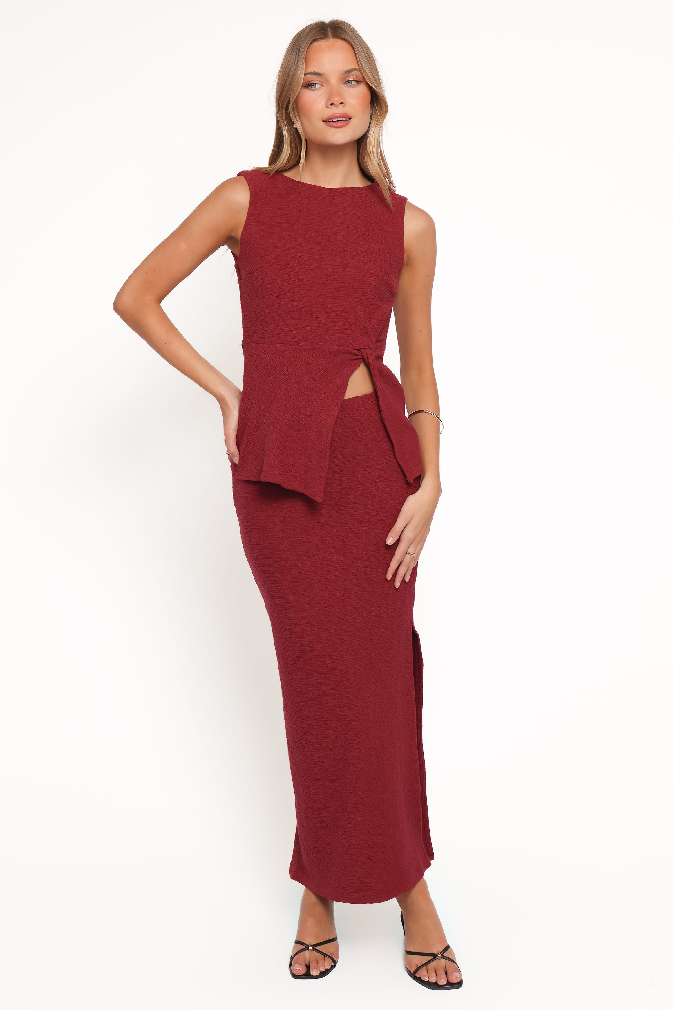 Petal and Pup USA SETS Beatrice Maxi Skirt Set - Berry