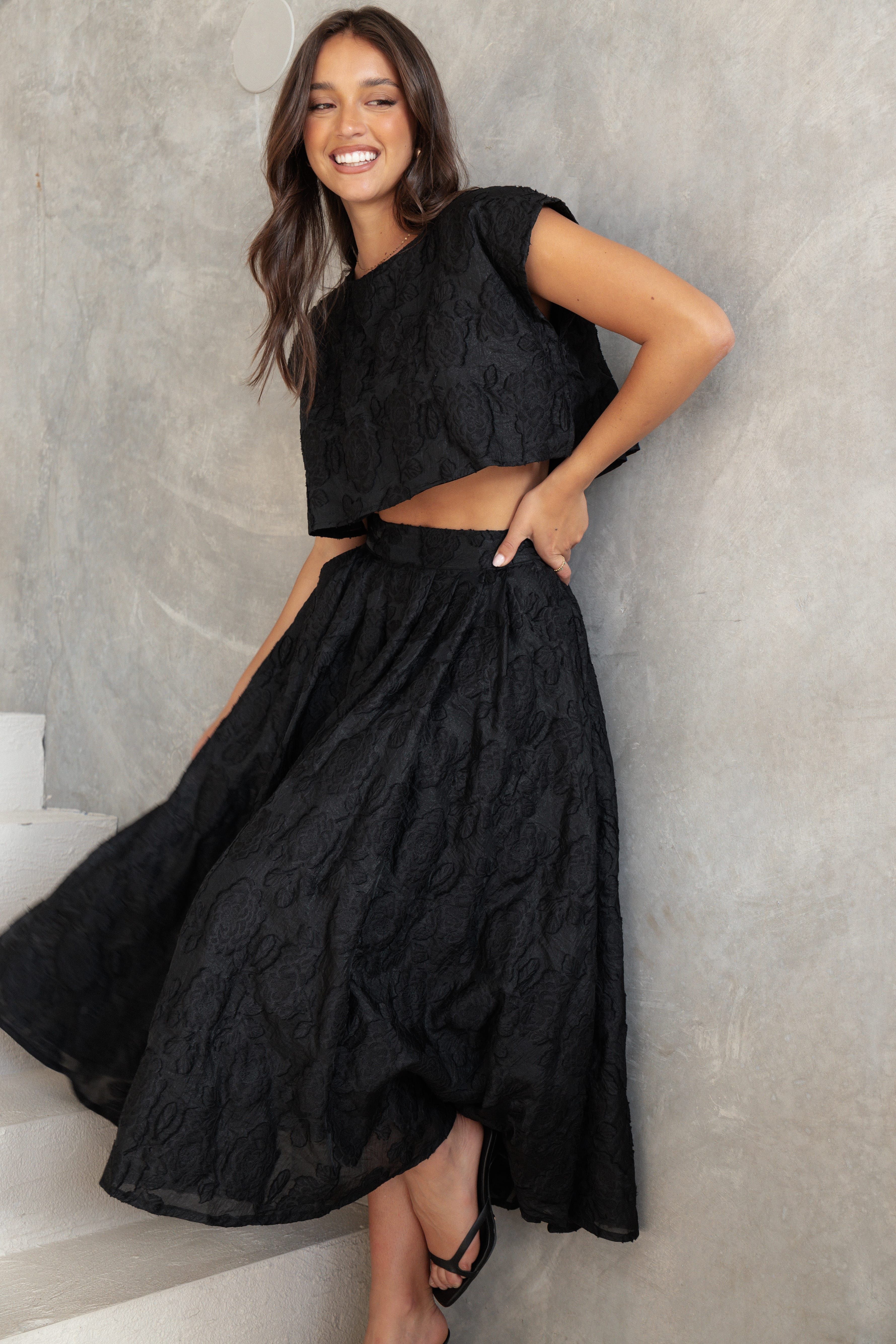Petal and Pup USA SETS Beckham Two Piece Set - Black