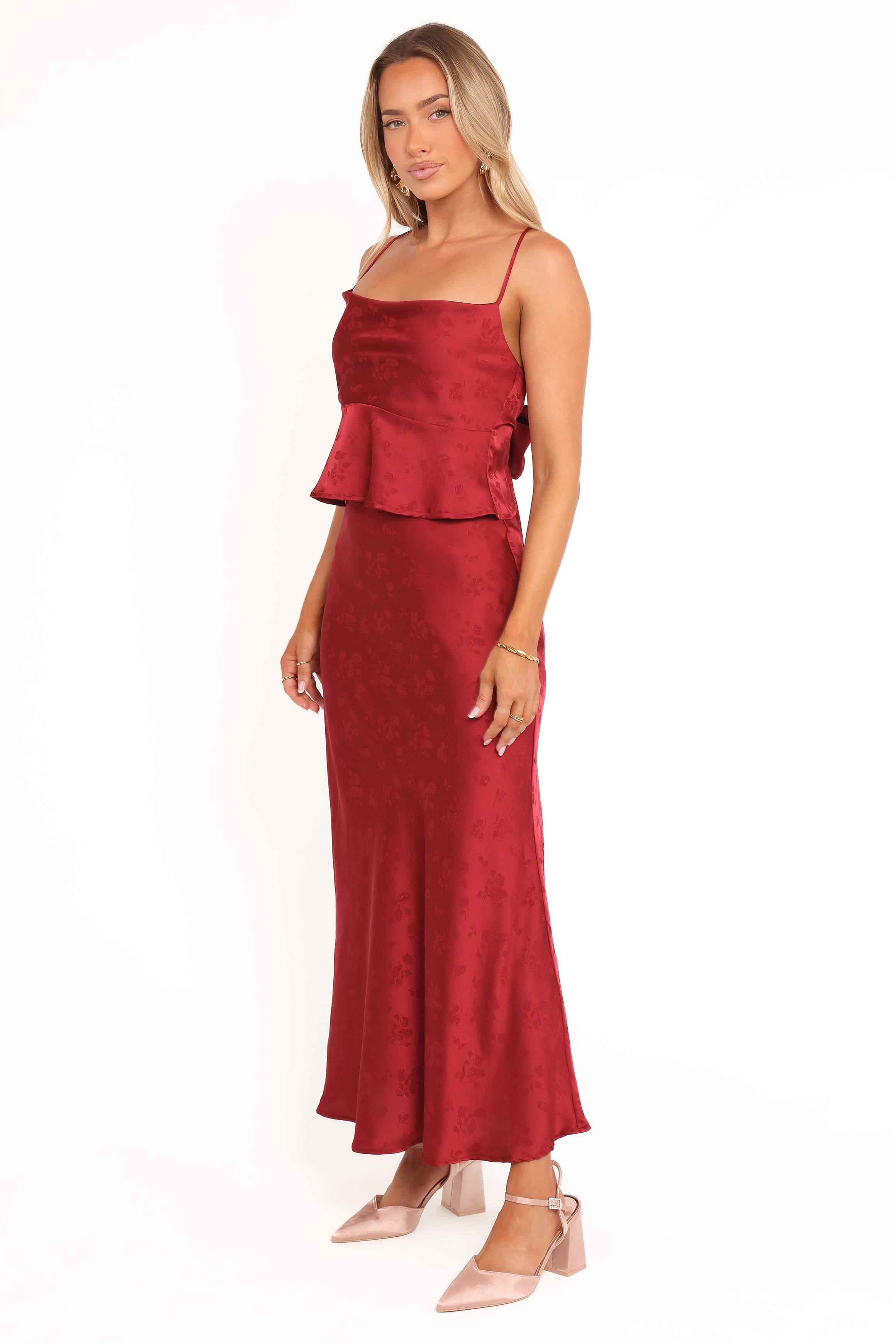 Petal and Pup USA SETS Belle Two Piece Set - Burgundy