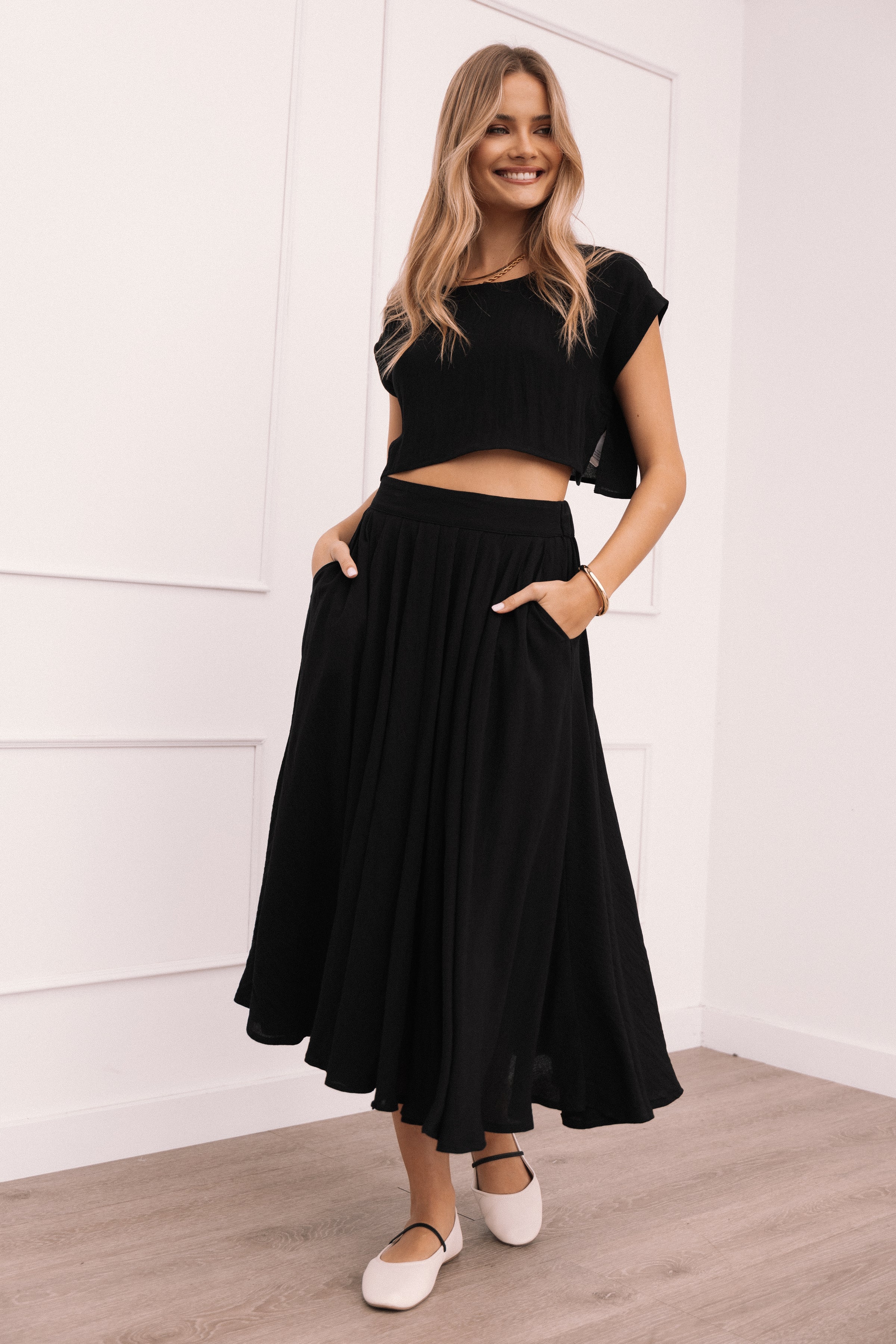 Petal and Pup USA SETS Bessie Two Piece Set - Black