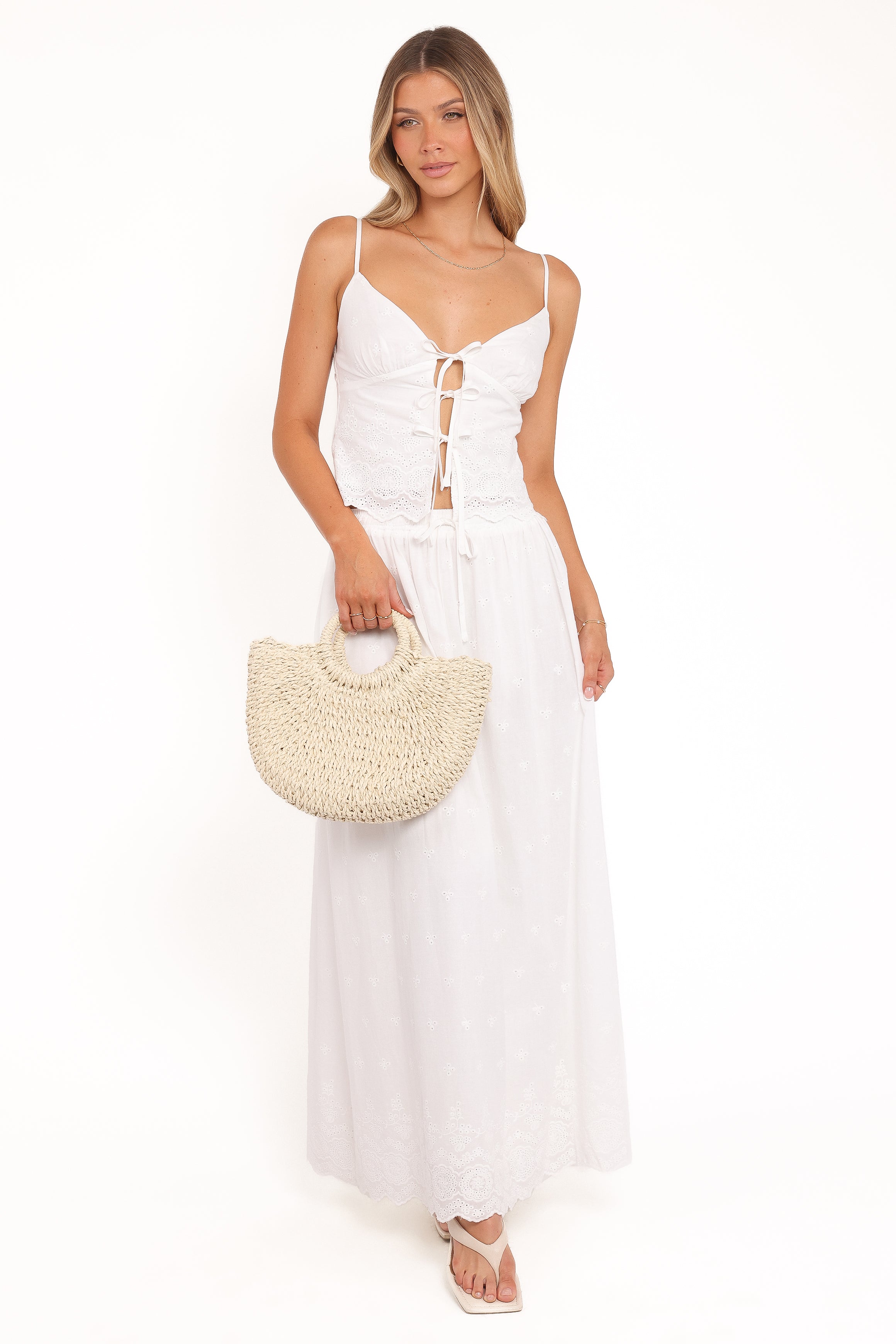 Petal and Pup USA SETS Blaire Skirt Set - White