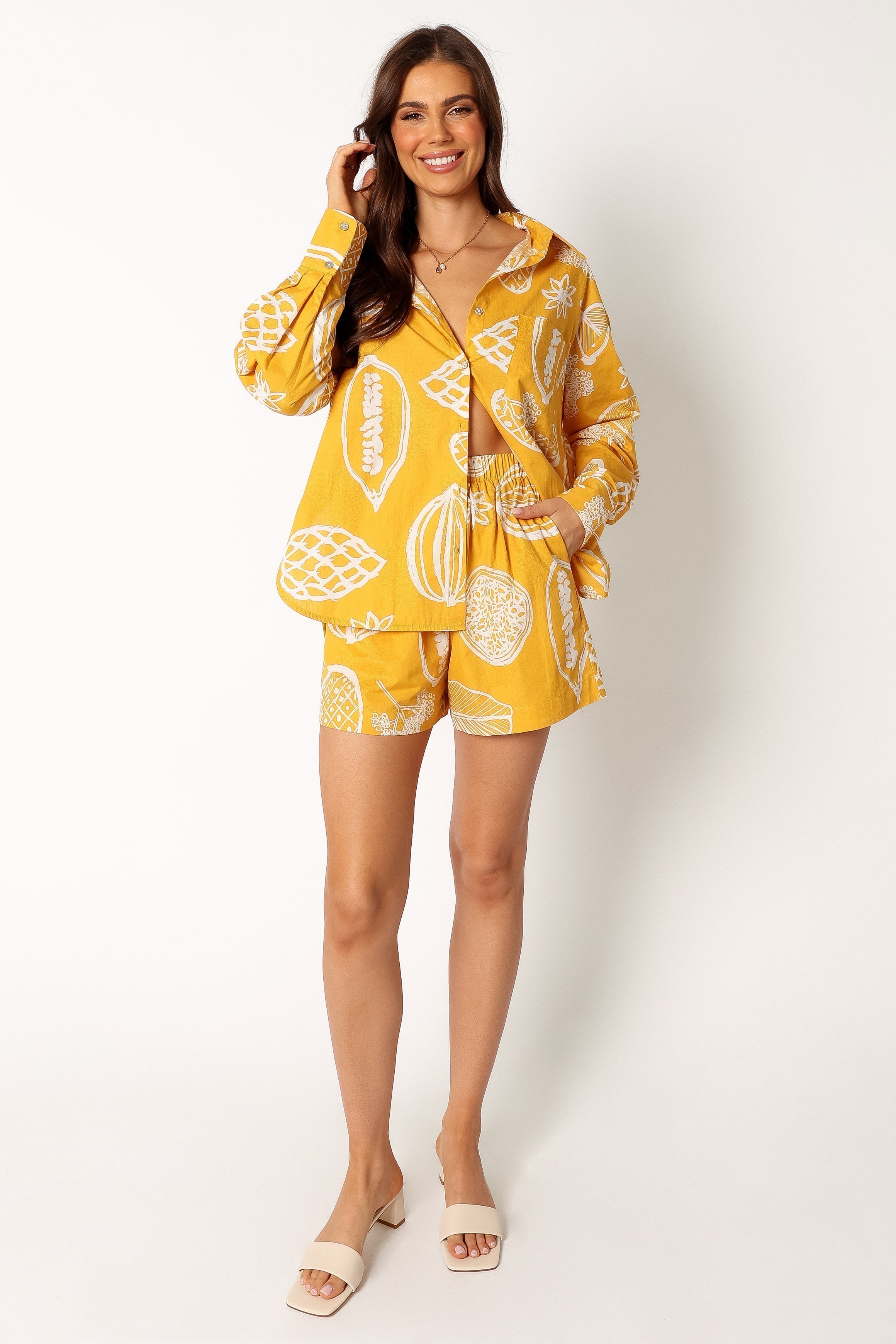 Petal and Pup USA SETS Bonnie Two Piece Set - Yellow