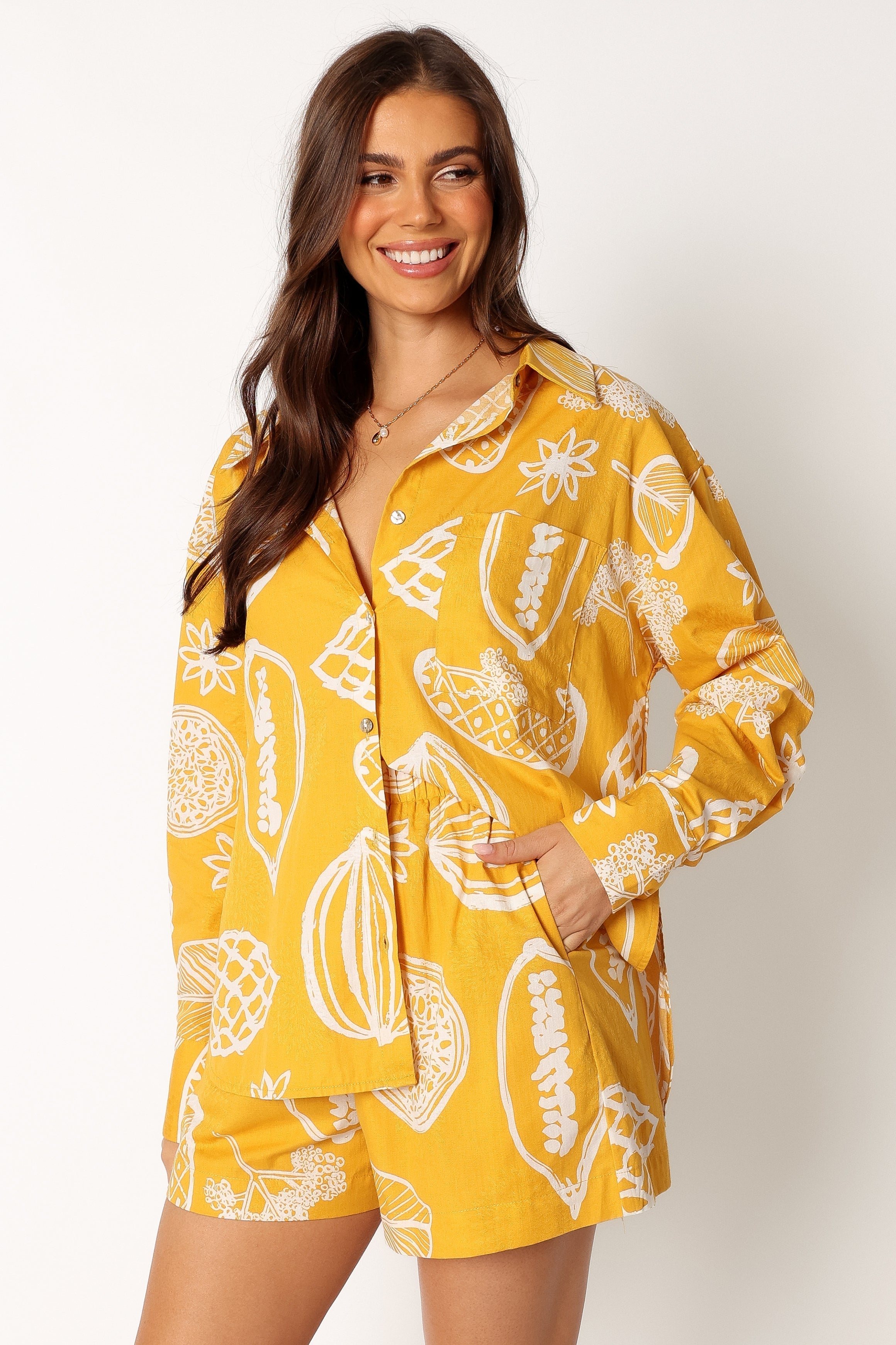 Petal and Pup USA SETS Bonnie Two Piece Set - Yellow