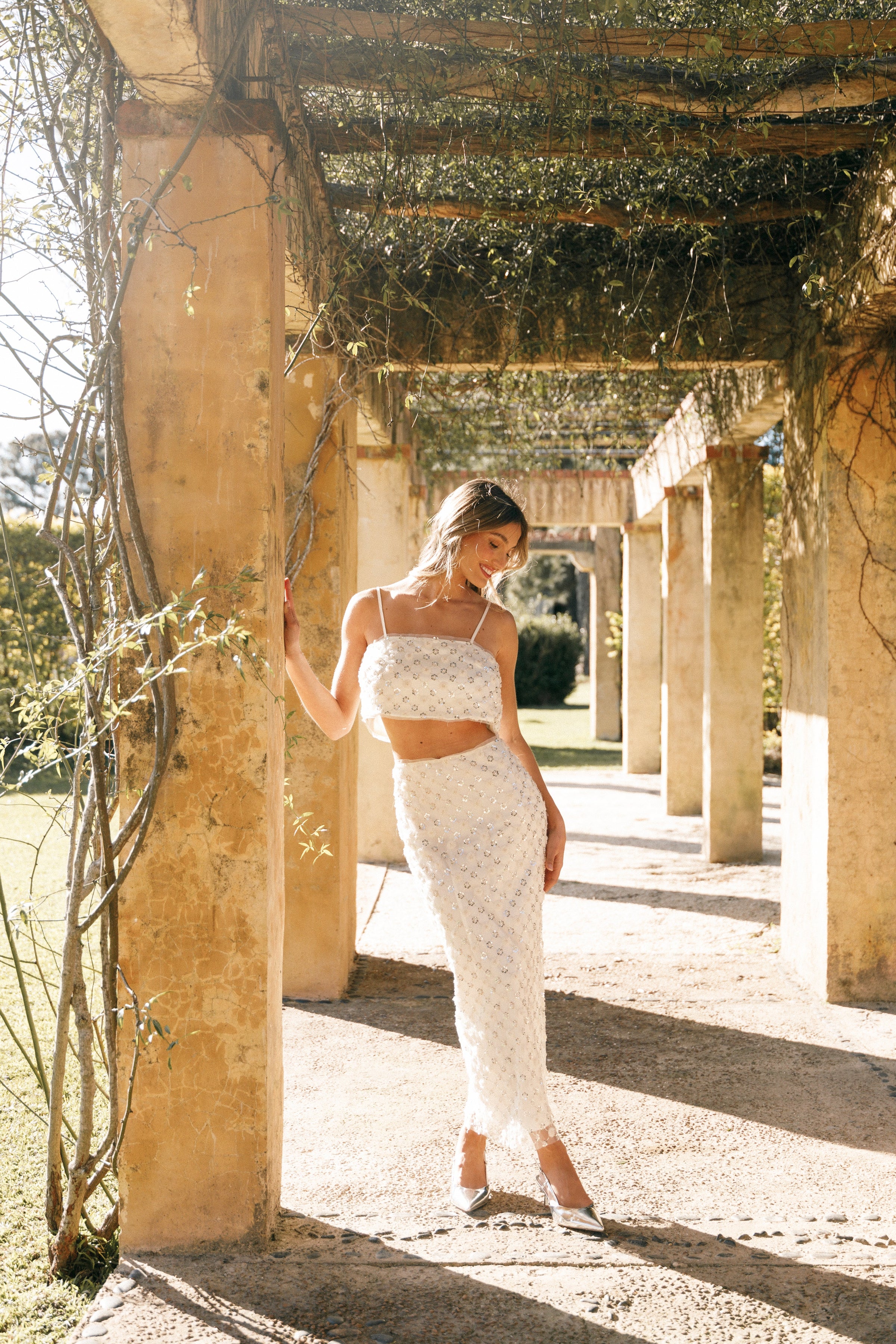 Petal and Pup USA SETS Bottega Two Piece Set - Cream