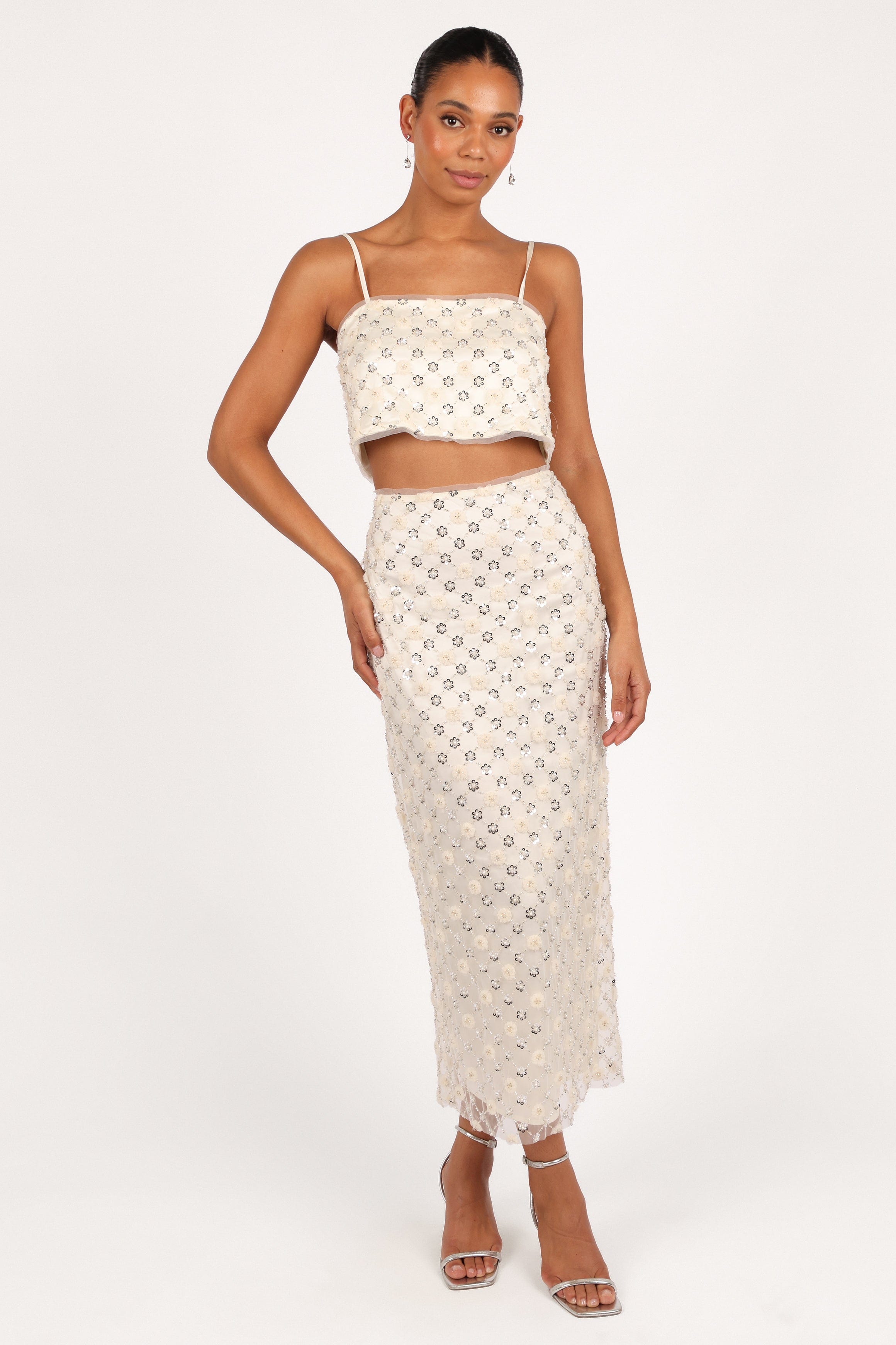 Petal and Pup USA SETS Bottega Two Piece Set - Cream