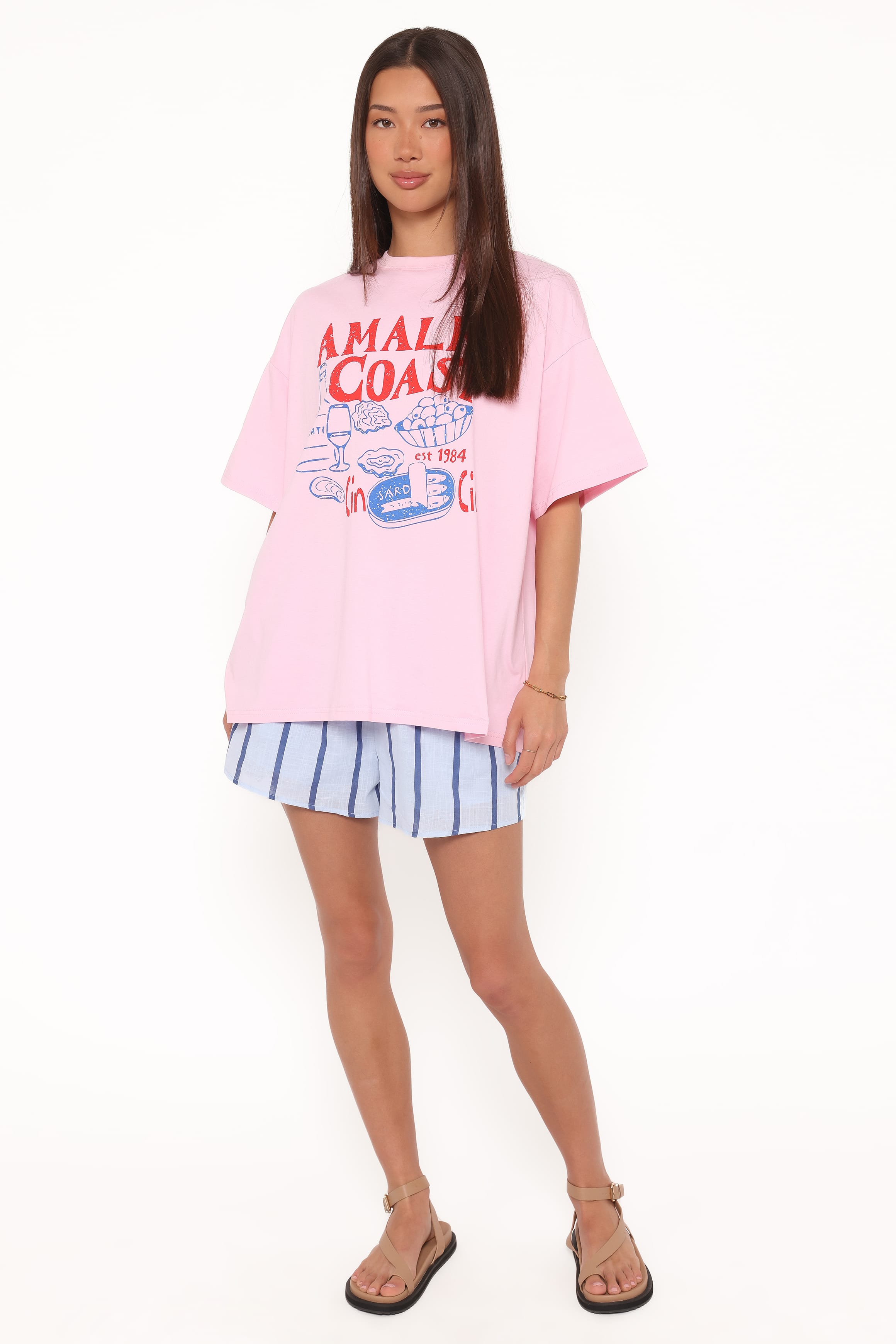 Petal and Pup USA SETS Bridget Short Set - Pink Amalfi Coast