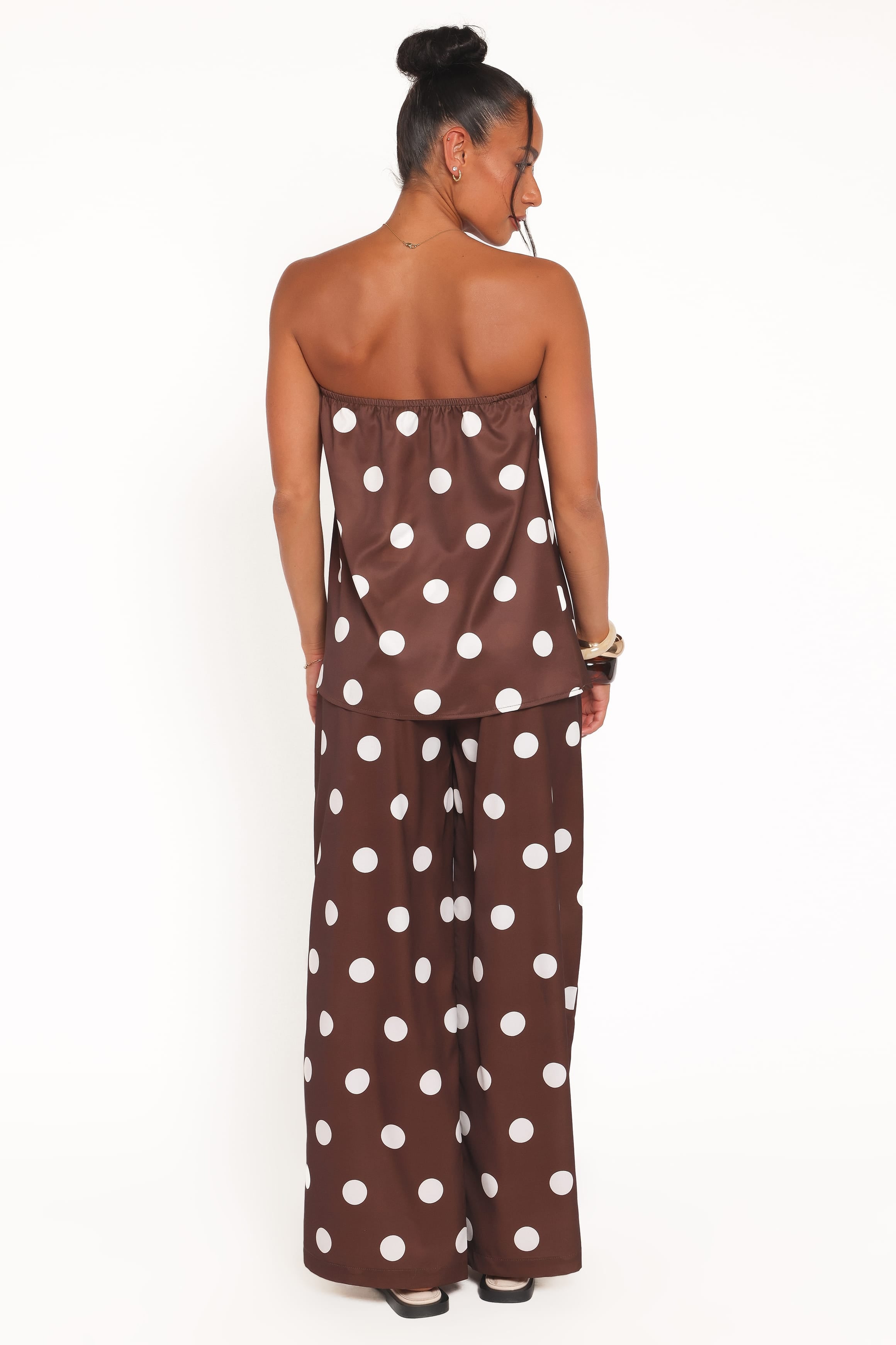 Petal and Pup USA SETS Brielle Polka Dot Set - Brown Polka Dot