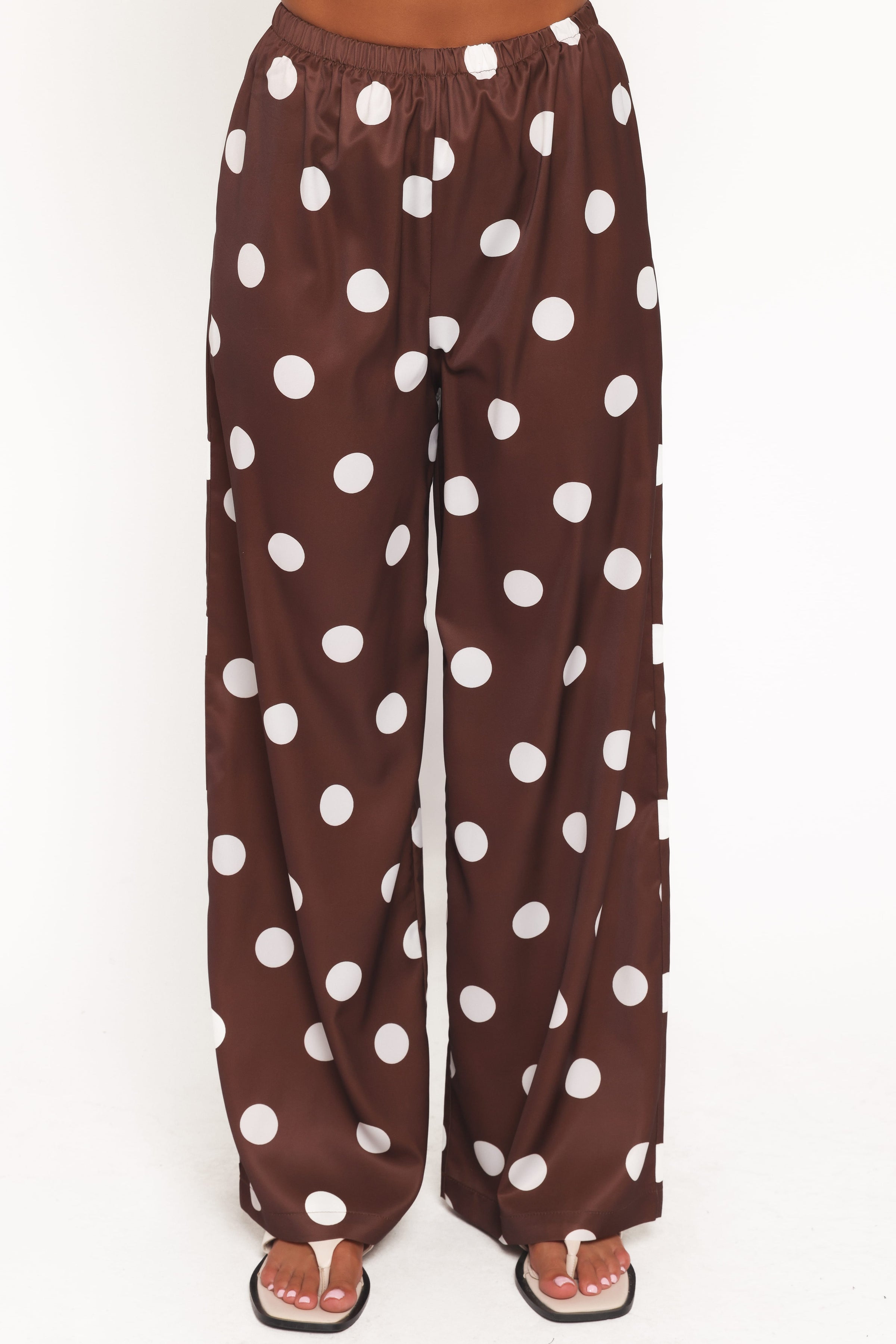 Petal and Pup USA SETS Brielle Polka Dot Set - Brown Polka Dot