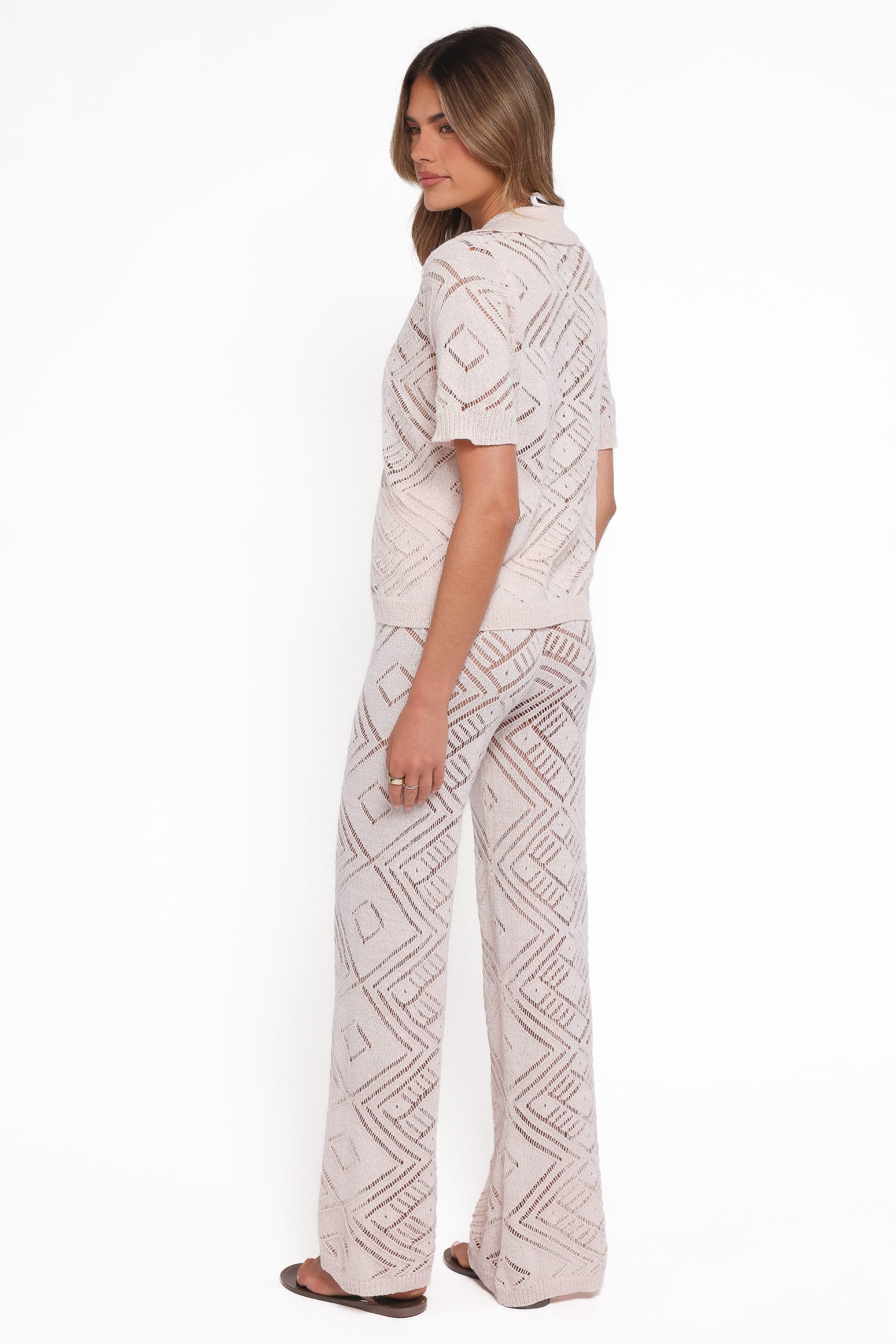 Petal and Pup USA SETS Briony Knit Pant Set - Cream