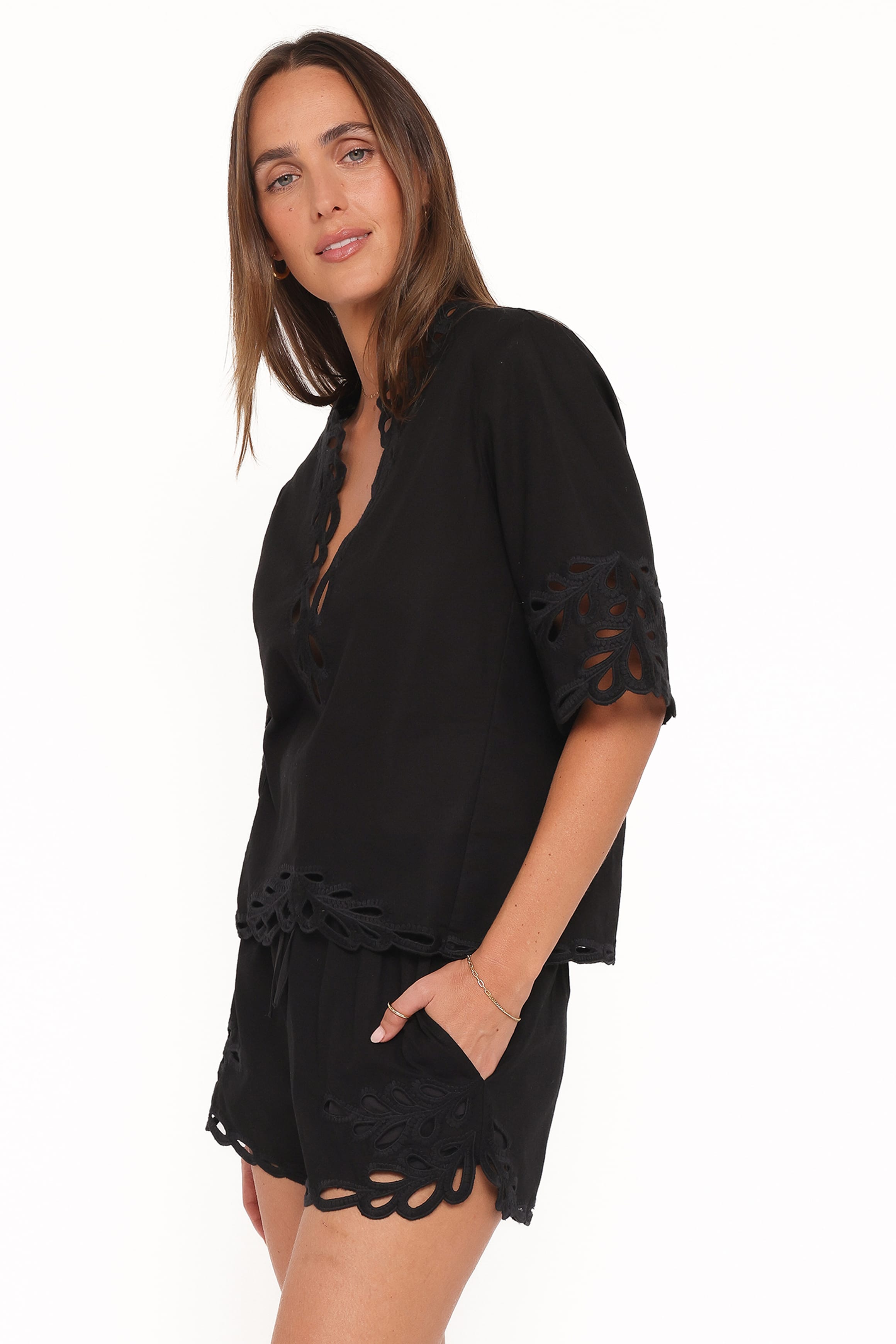 Petal and Pup USA SETS Brydie Short Set - Black