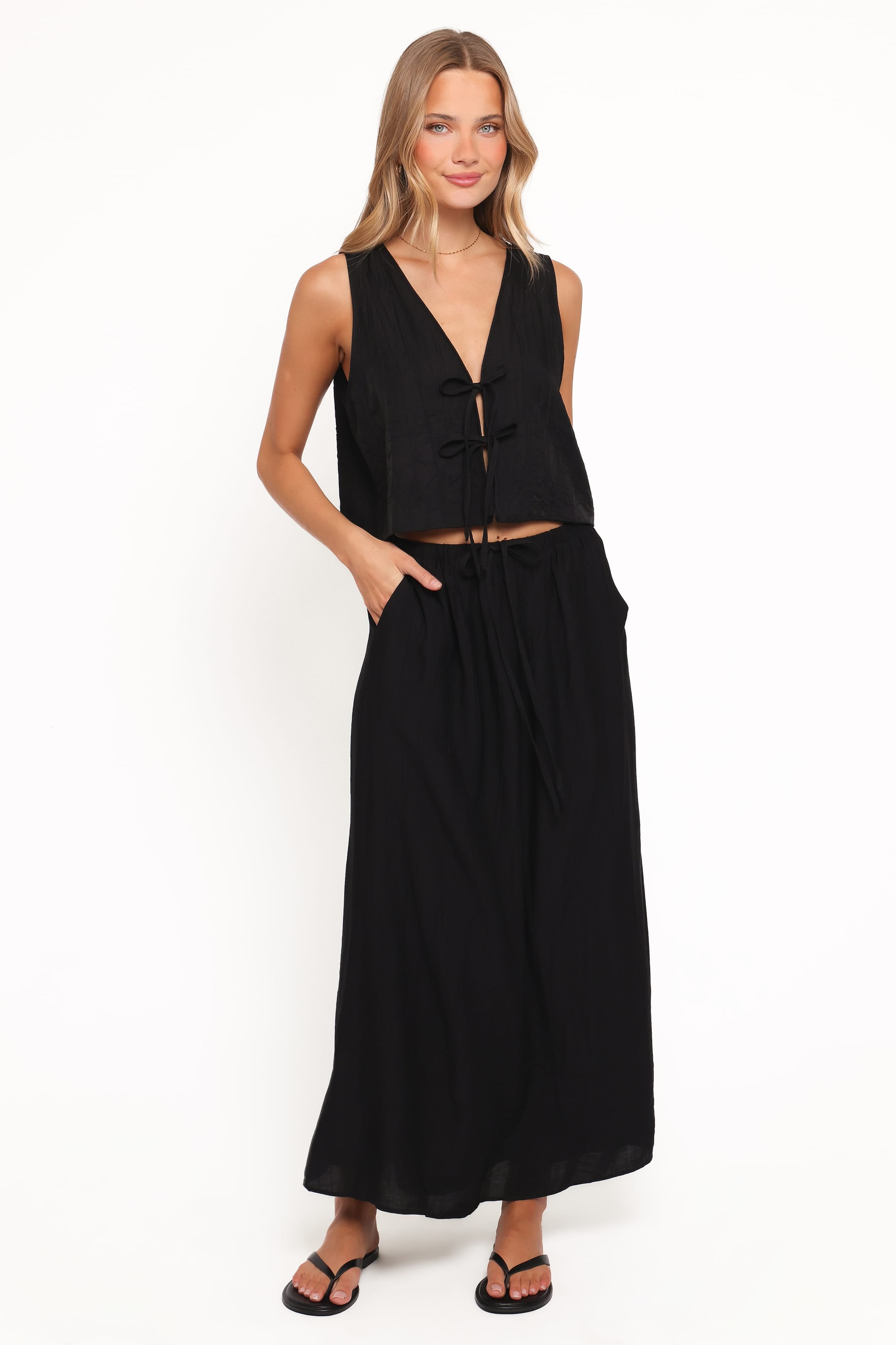 Petal and Pup USA SETS Captie Skirt Set - Black