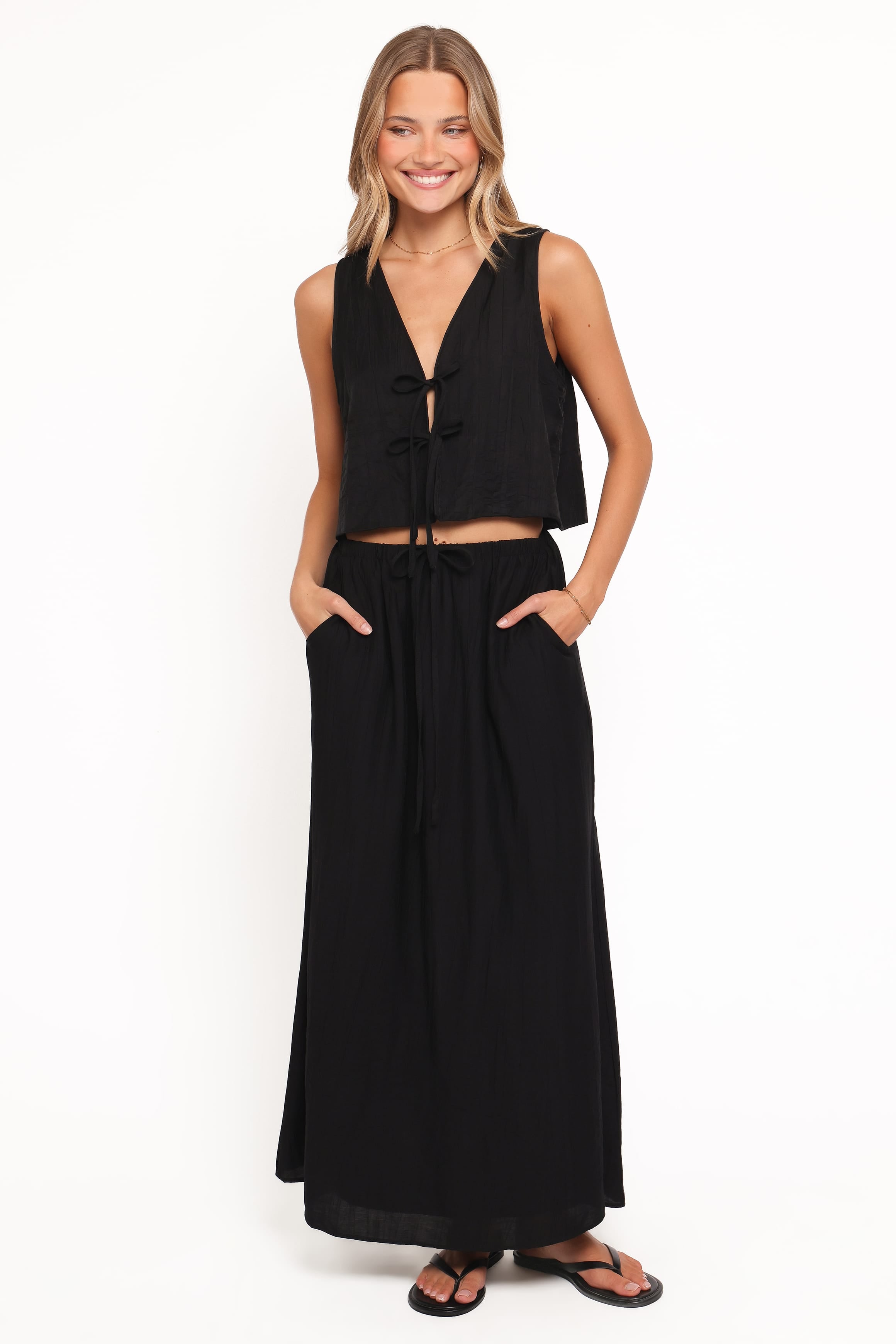 Petal and Pup USA SETS Captie Skirt Set - Black