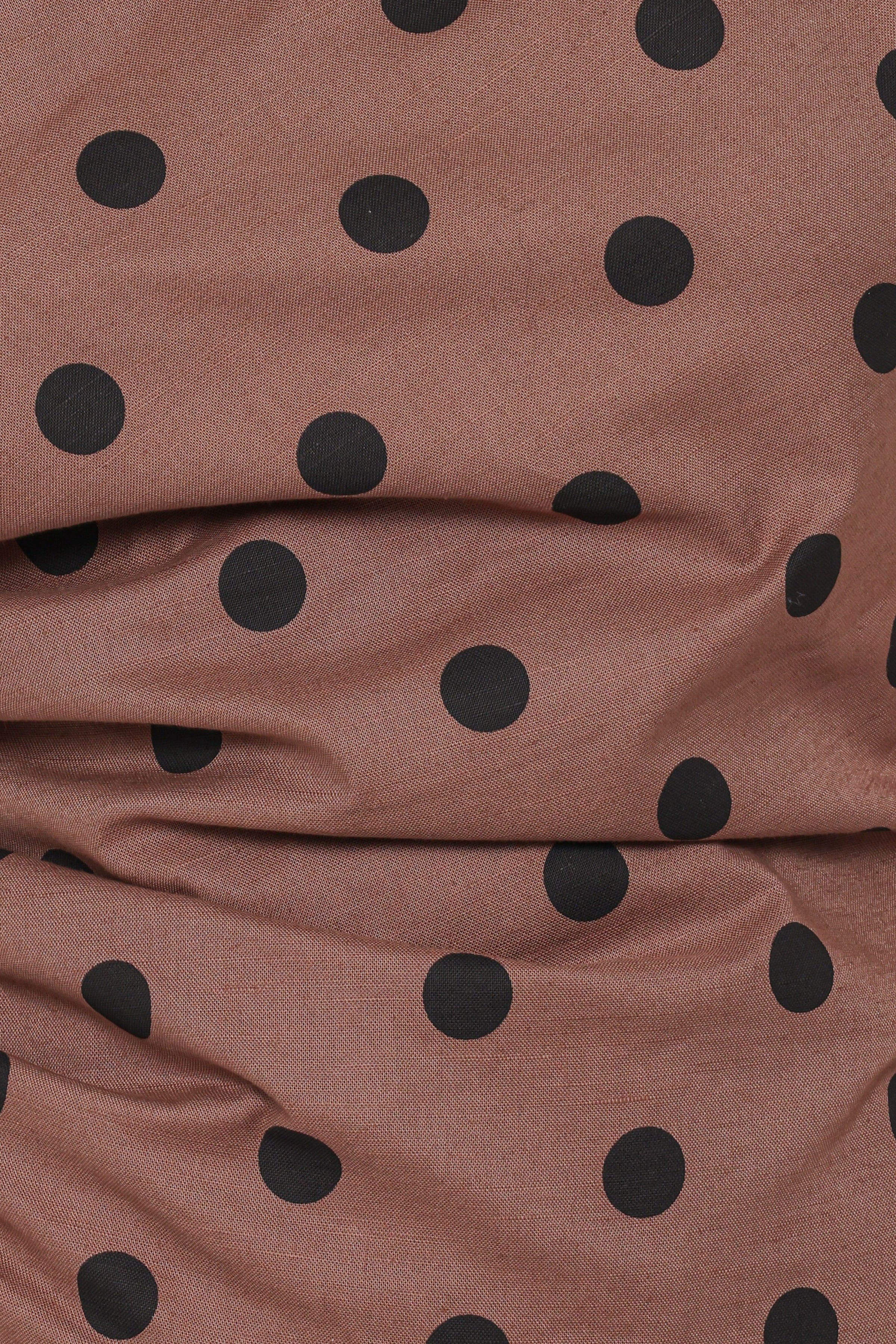 Petal and Pup USA SETS Carter Short Set - Brown Polka Dot