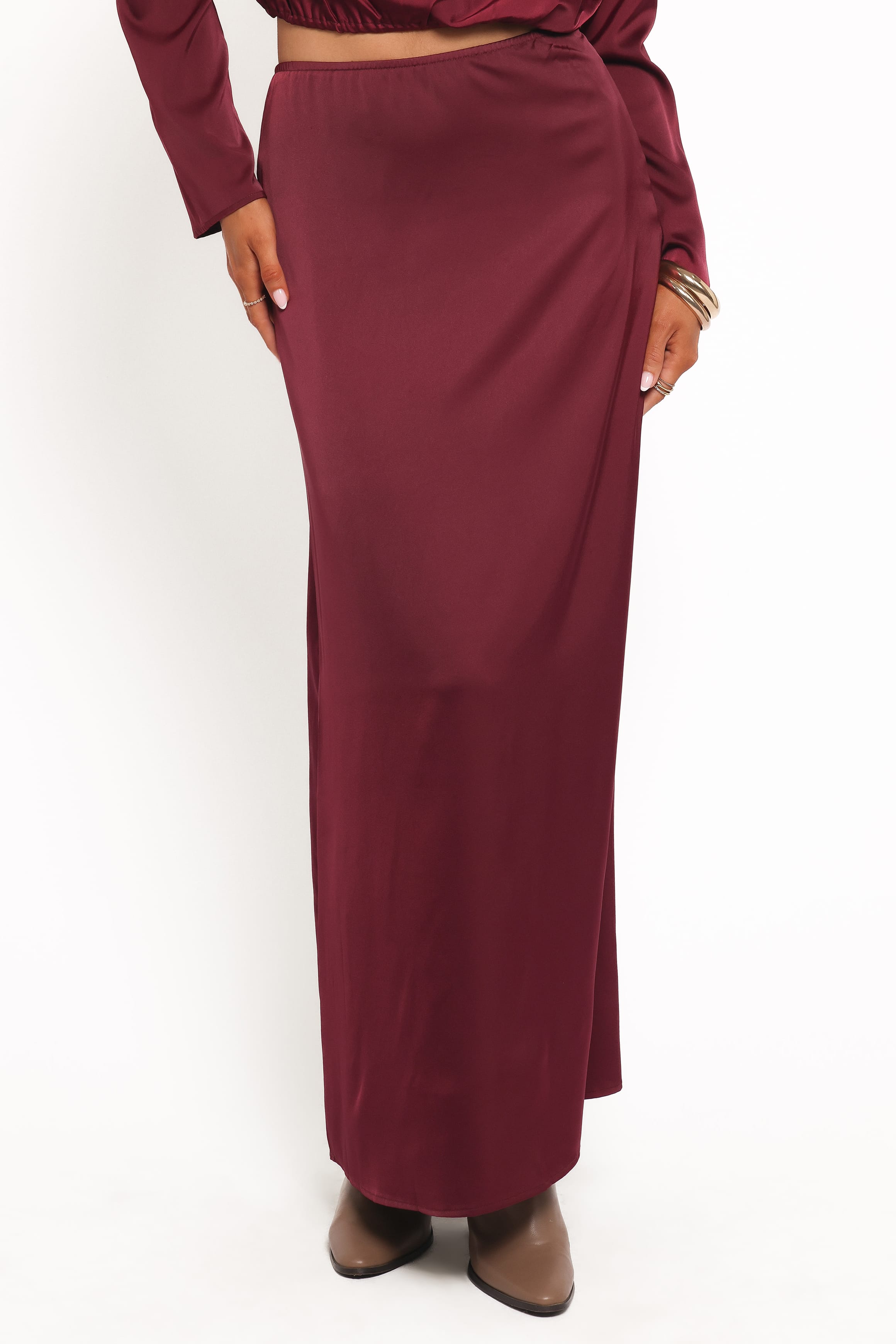 Petal and Pup USA SETS Catherine Skirt Set - Burgundy