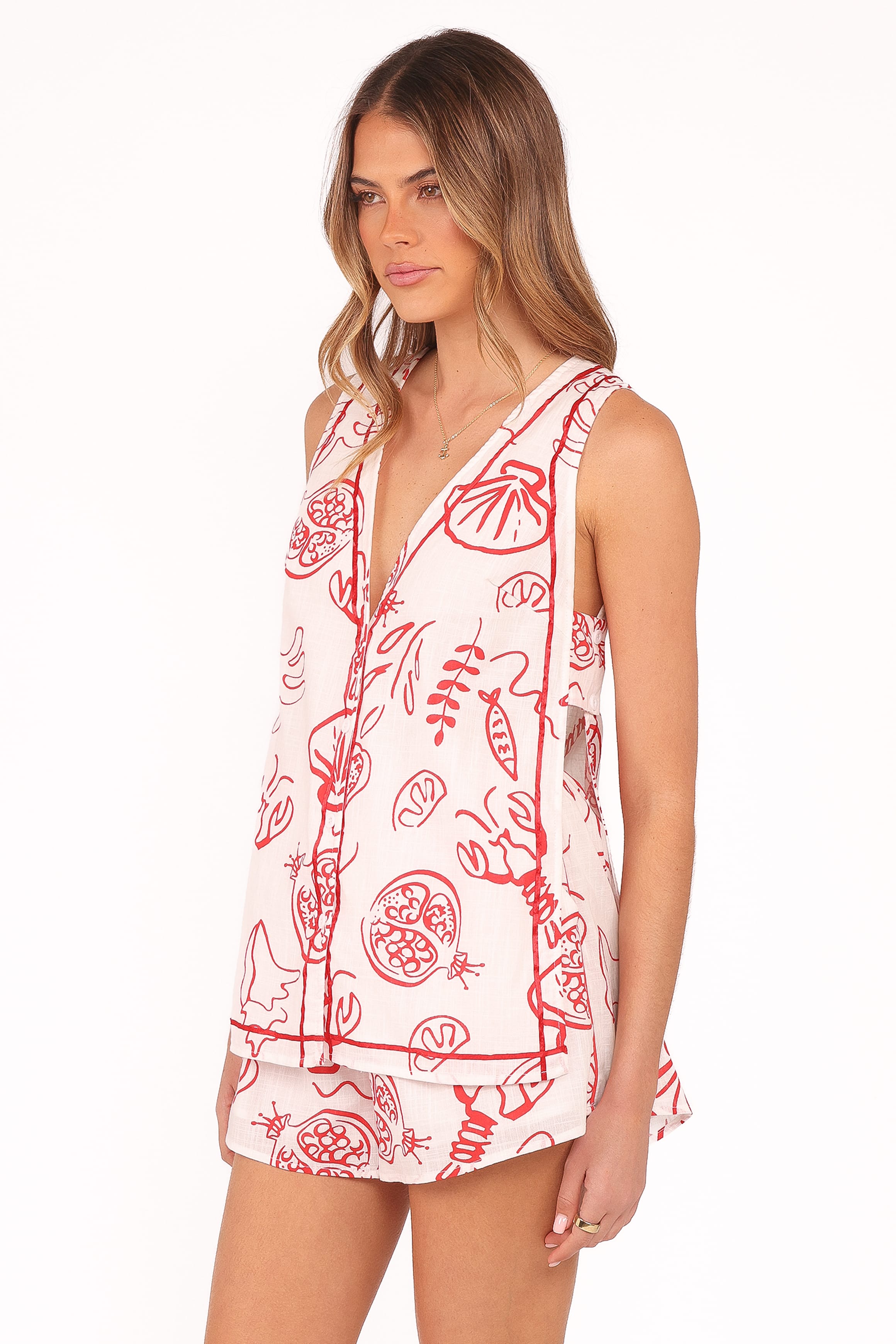Petal and Pup USA SETS Cefalu Short Set - Red Lobster (Hold for Amazon)